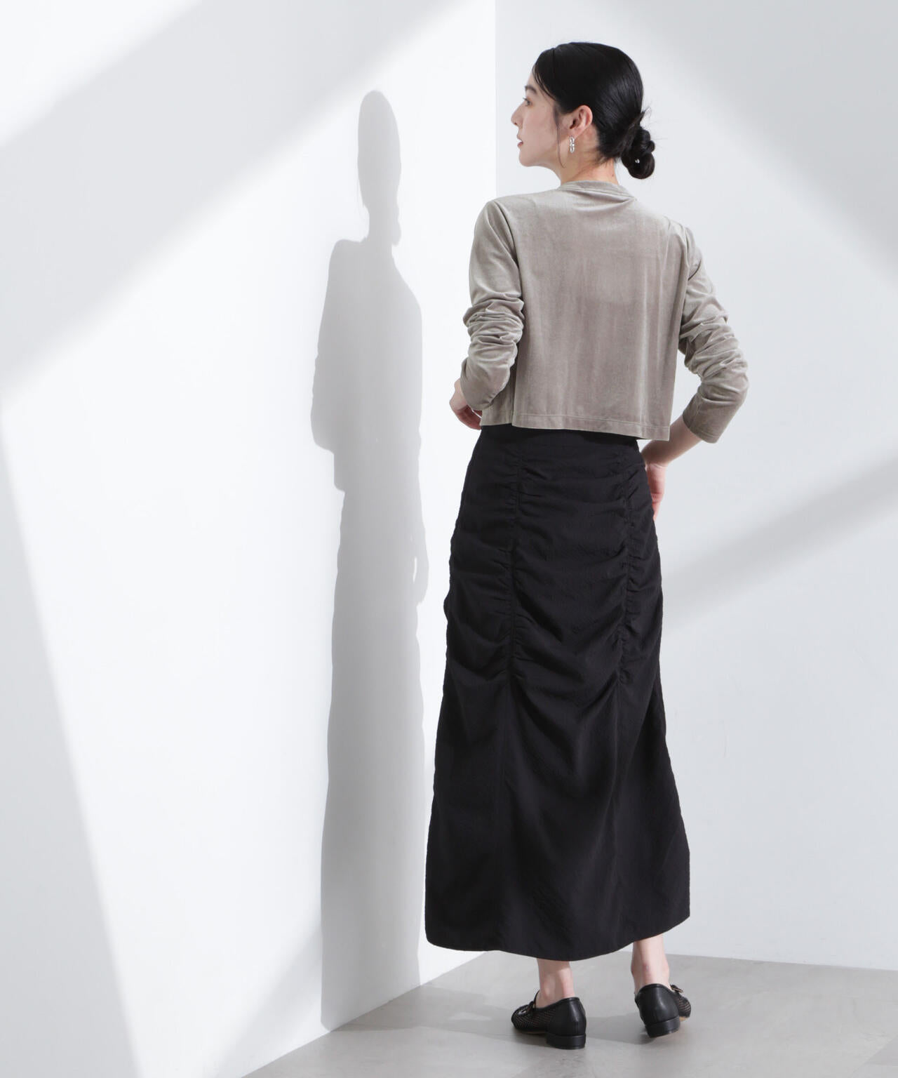 シアーベロアメニーボタンカーディガン 6695124310