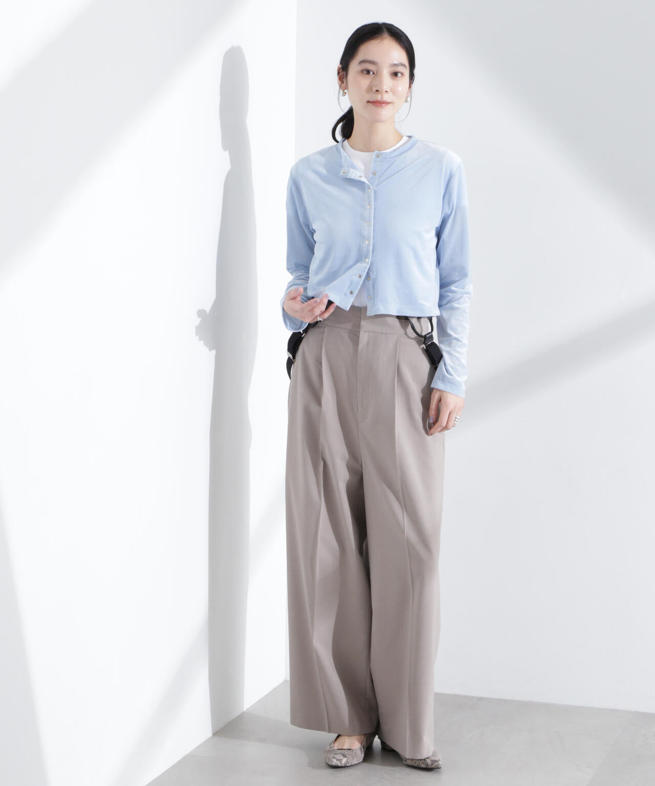 シアーベロアメニーボタンカーディガン 6695124310