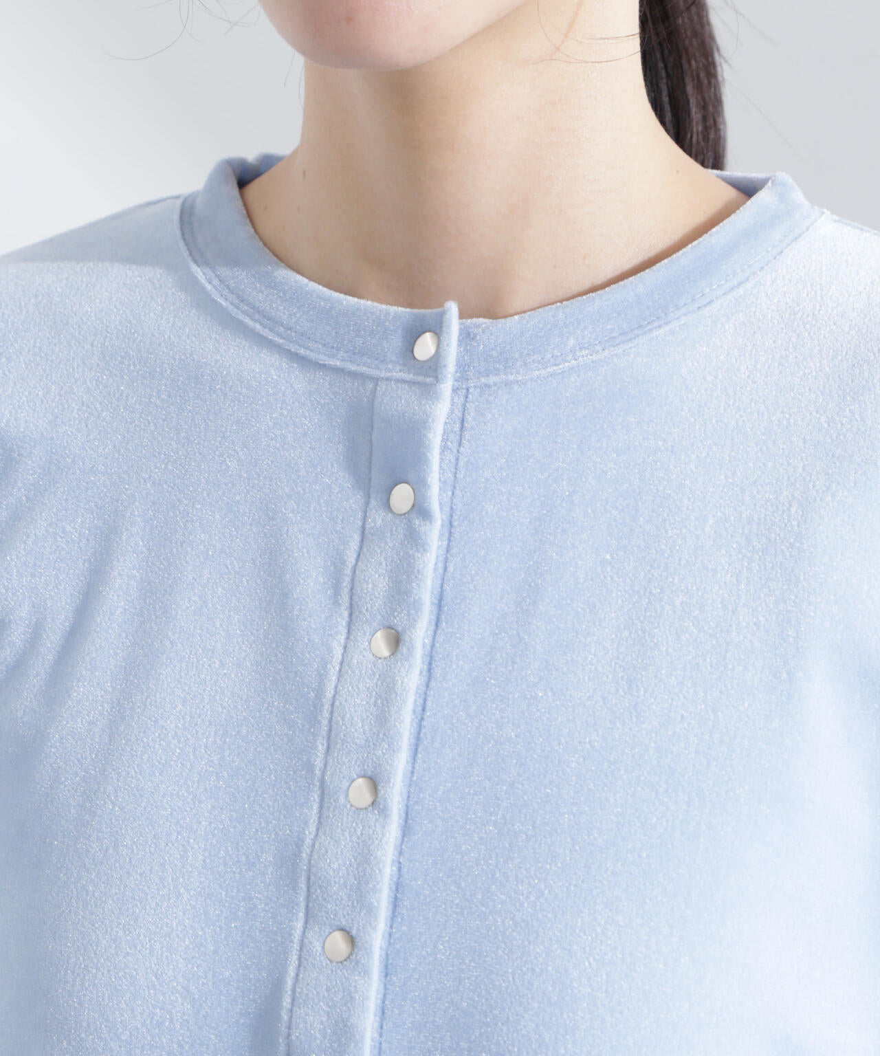 シアーベロアメニーボタンカーディガン 6695124310