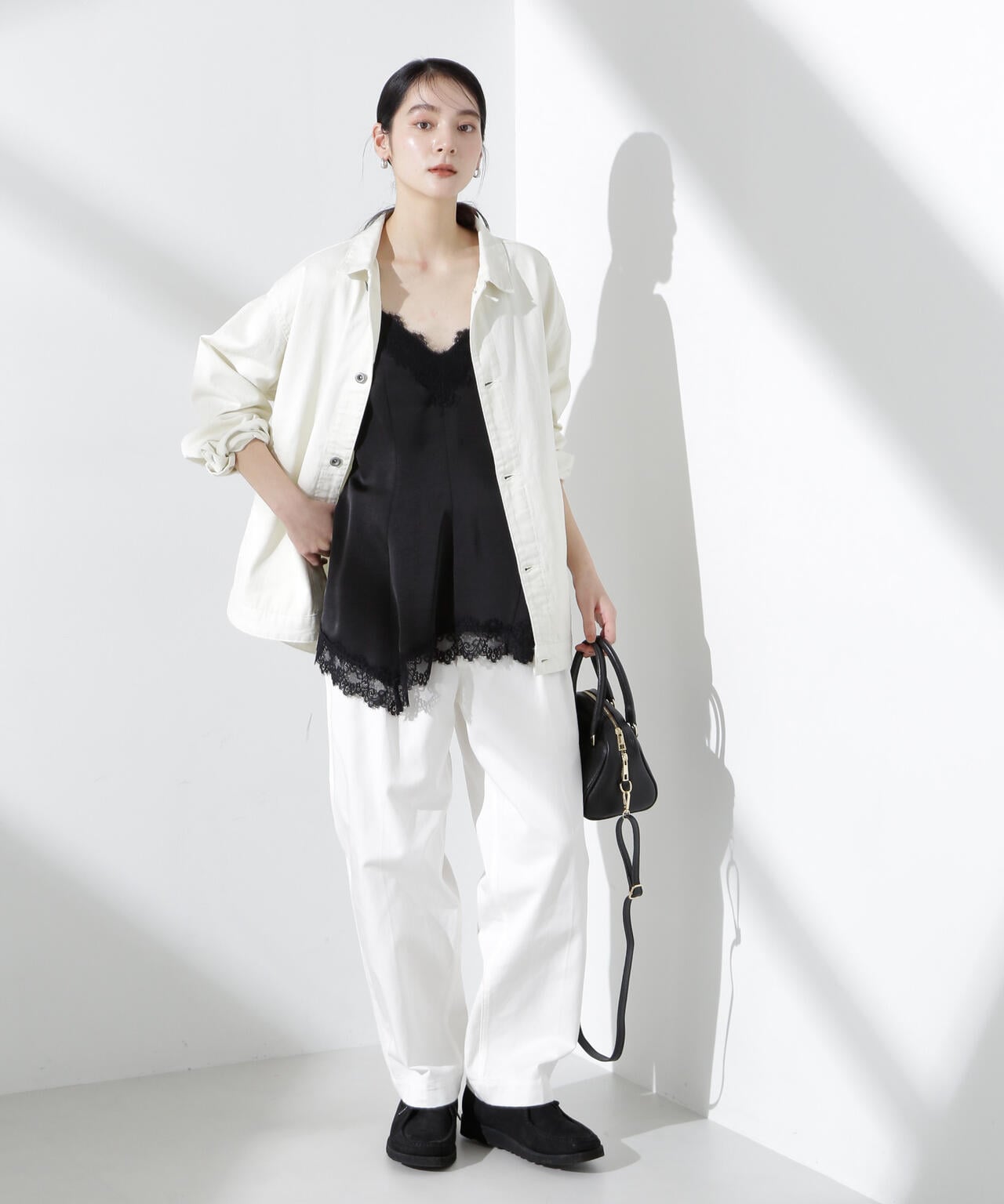 アシンメトリーレースミニワンピース 6695124313