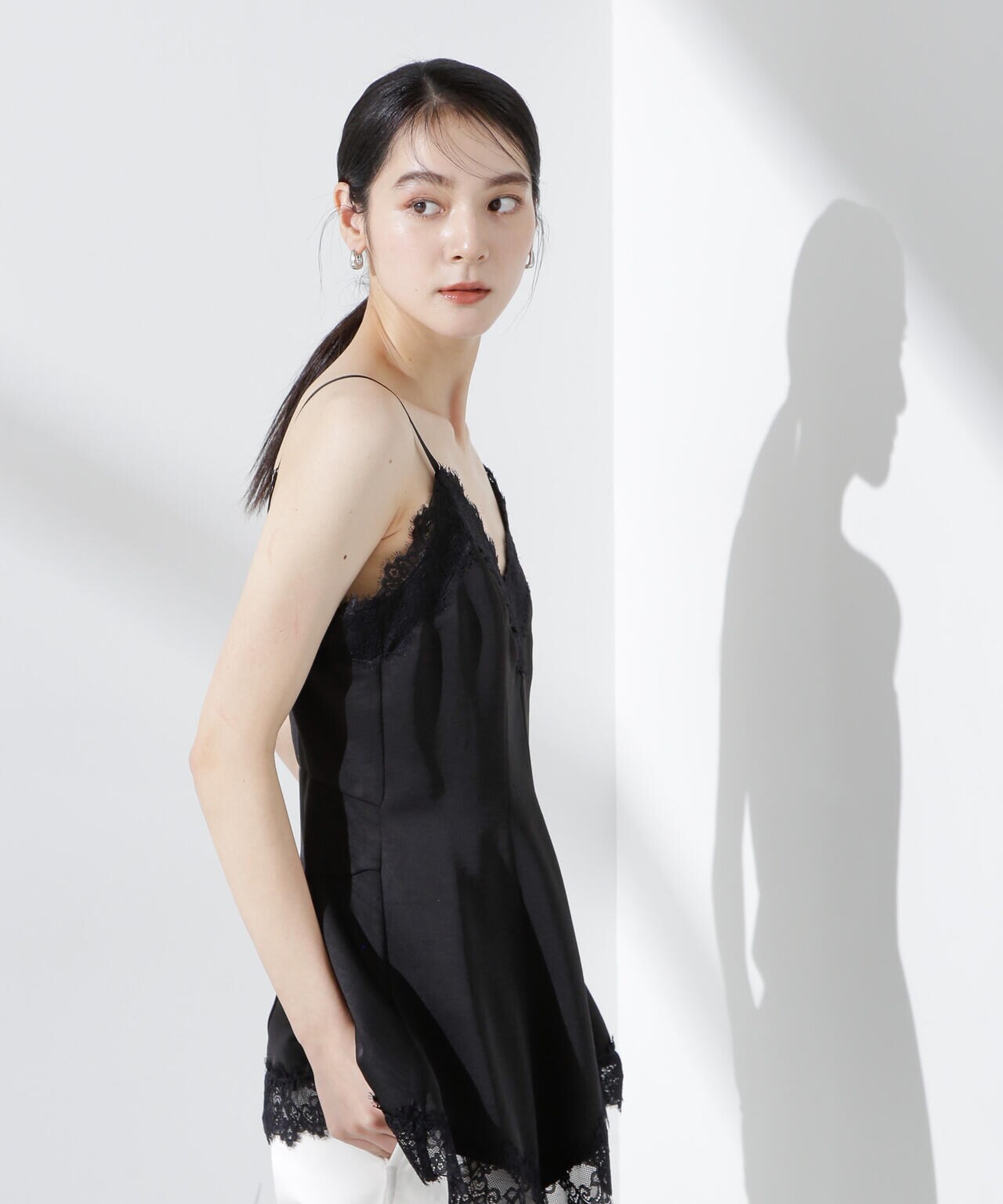 アシンメトリーレースミニワンピース 6695124313