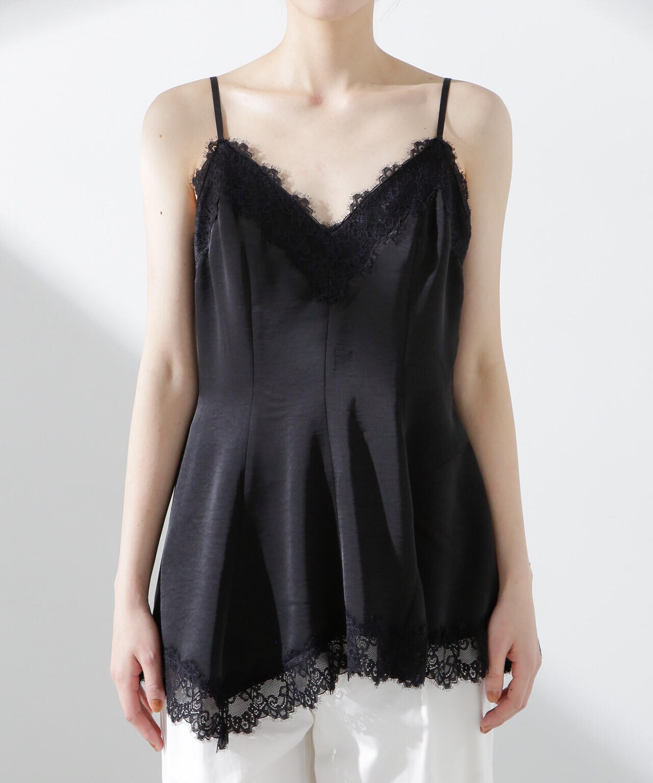 アシンメトリーレースミニワンピース 6695124313