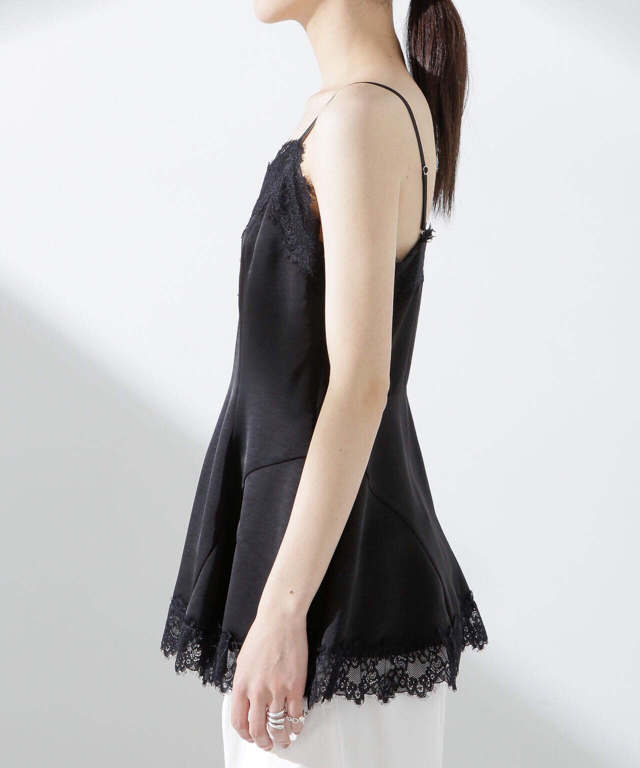 アシンメトリーレースミニワンピース 6695124313