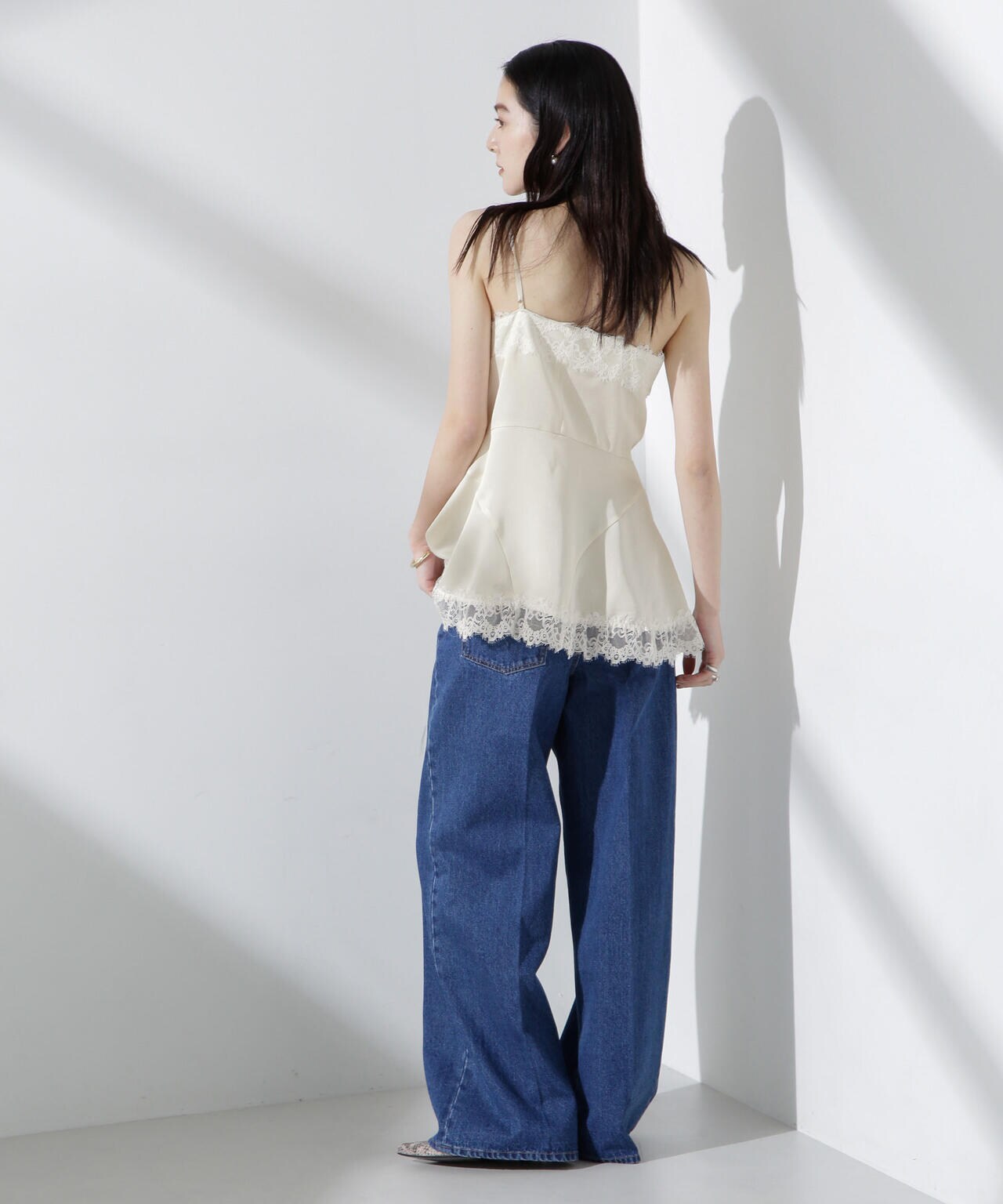 アシンメトリーレースミニワンピース 6695124313