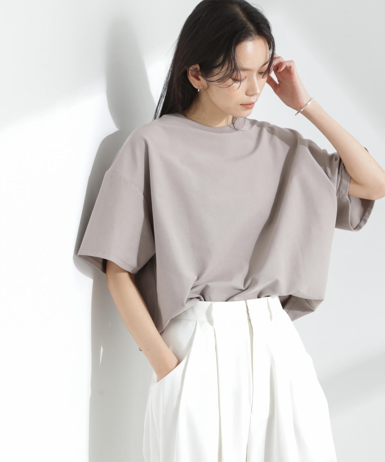 「MC」coveross(R)ツイル調 冷感プレーティング天竺Tシャツ 6695124318