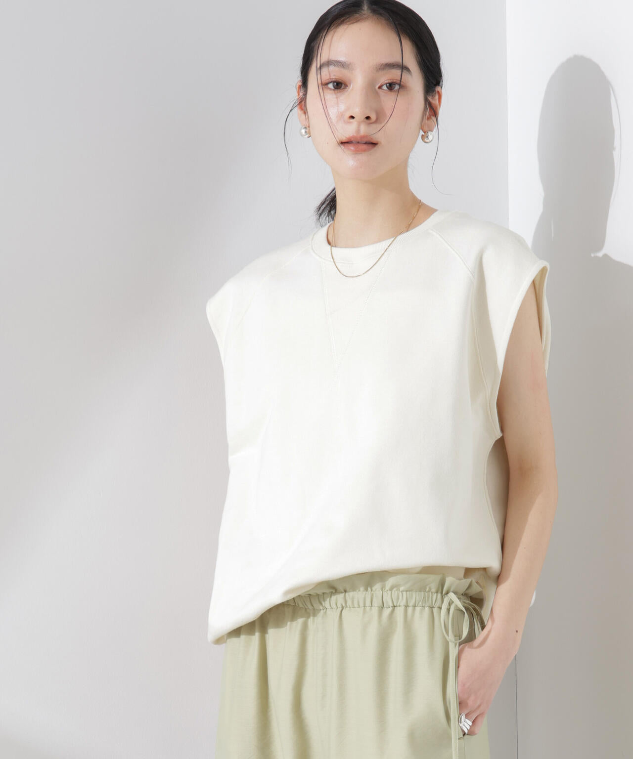 ノースリーブスウェットトップス 6695124320