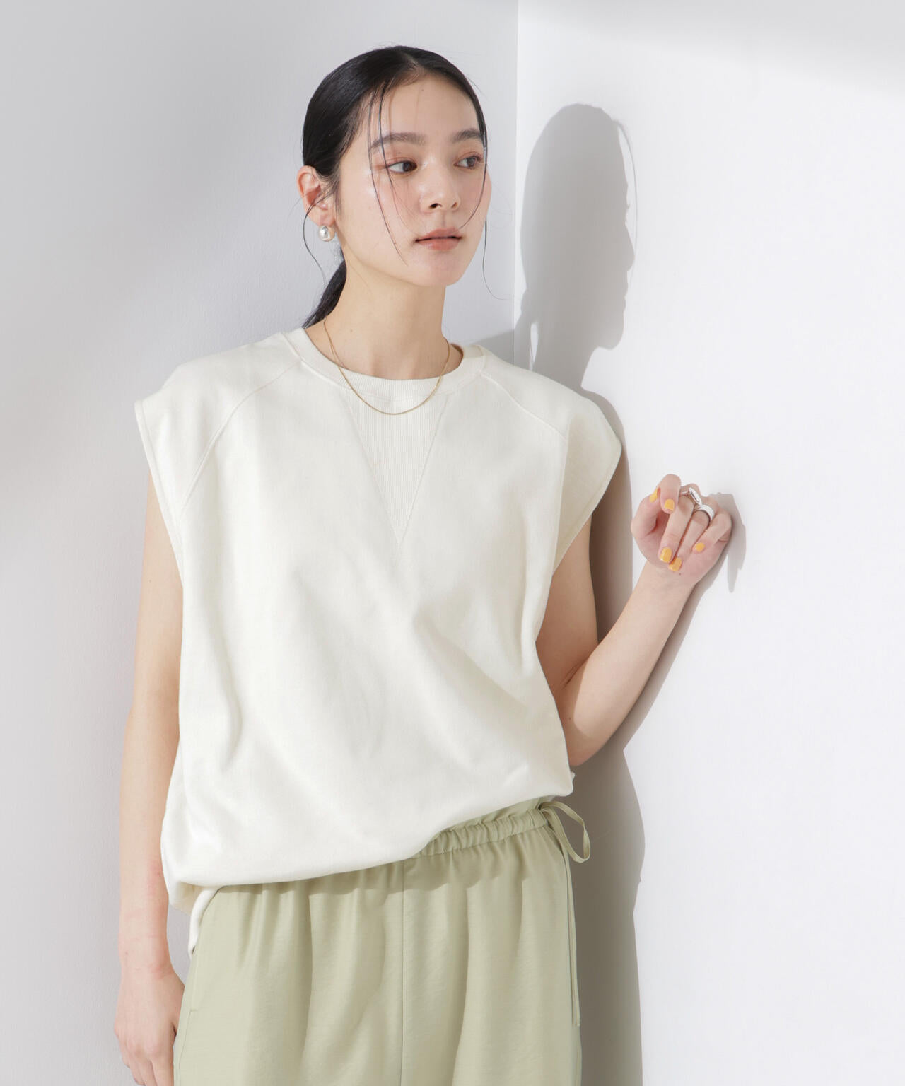 ノースリーブスウェットトップス 6695124320