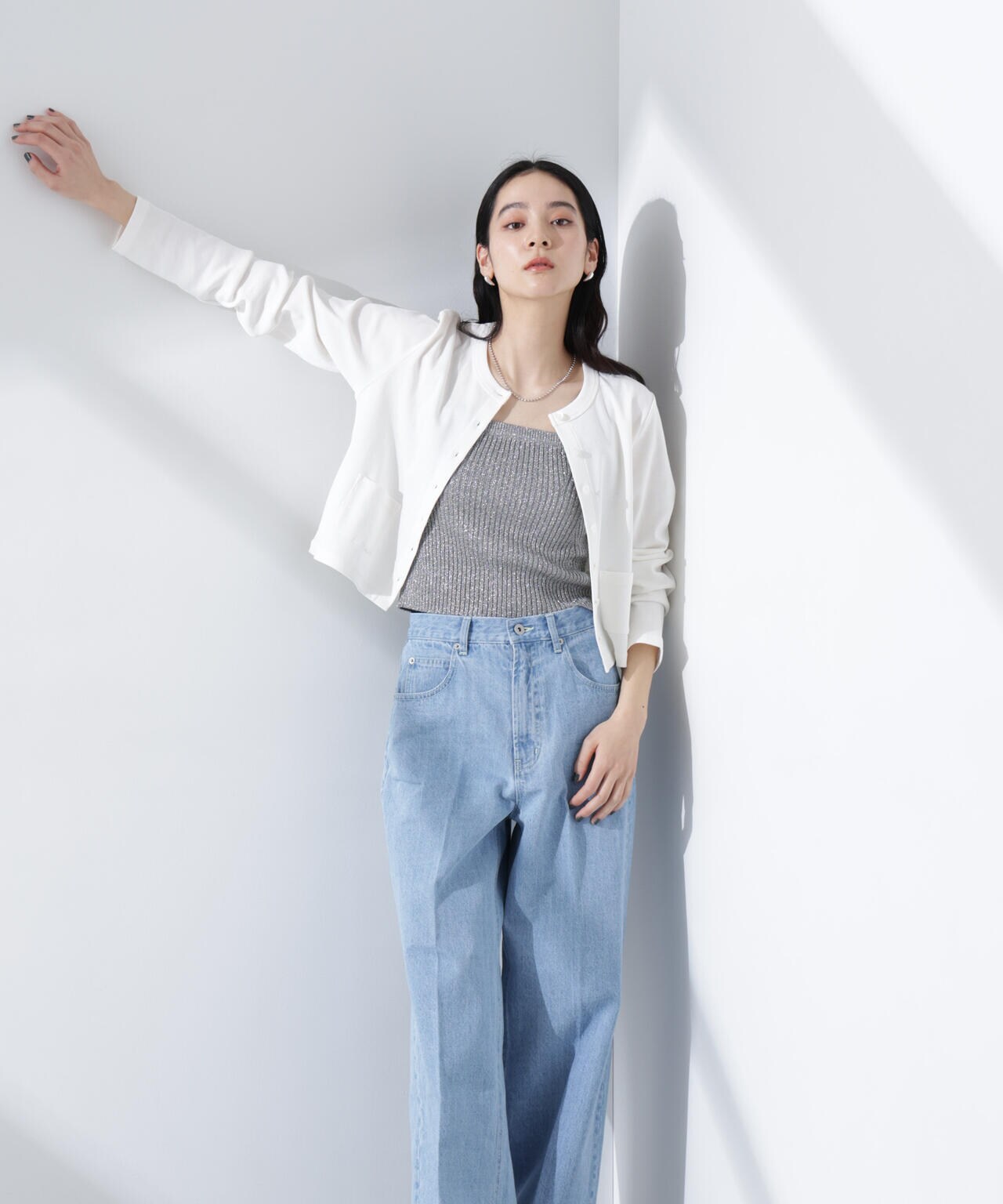 ハイウエストデニム(セットアップ可) 6695127309