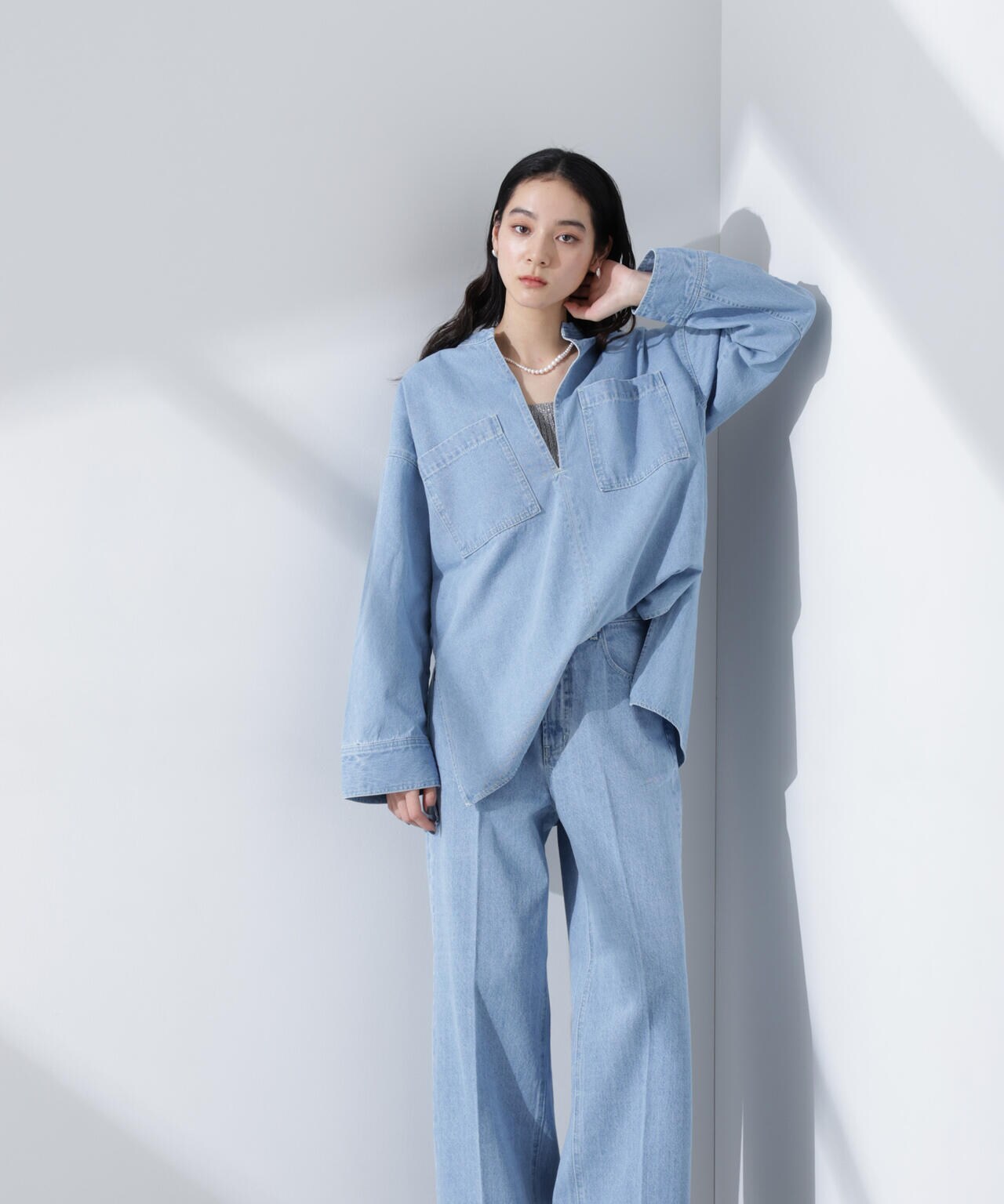 ハイウエストデニム(セットアップ可) 6695127309