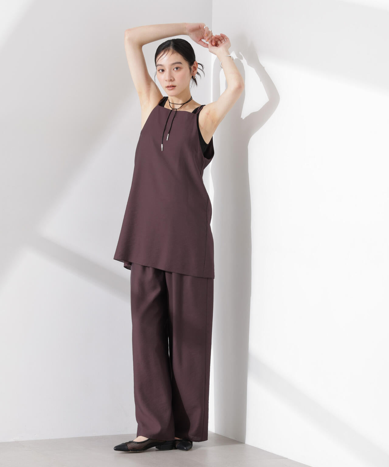 フリルワイドイージーパンツ(セットアップ可) 6695127314