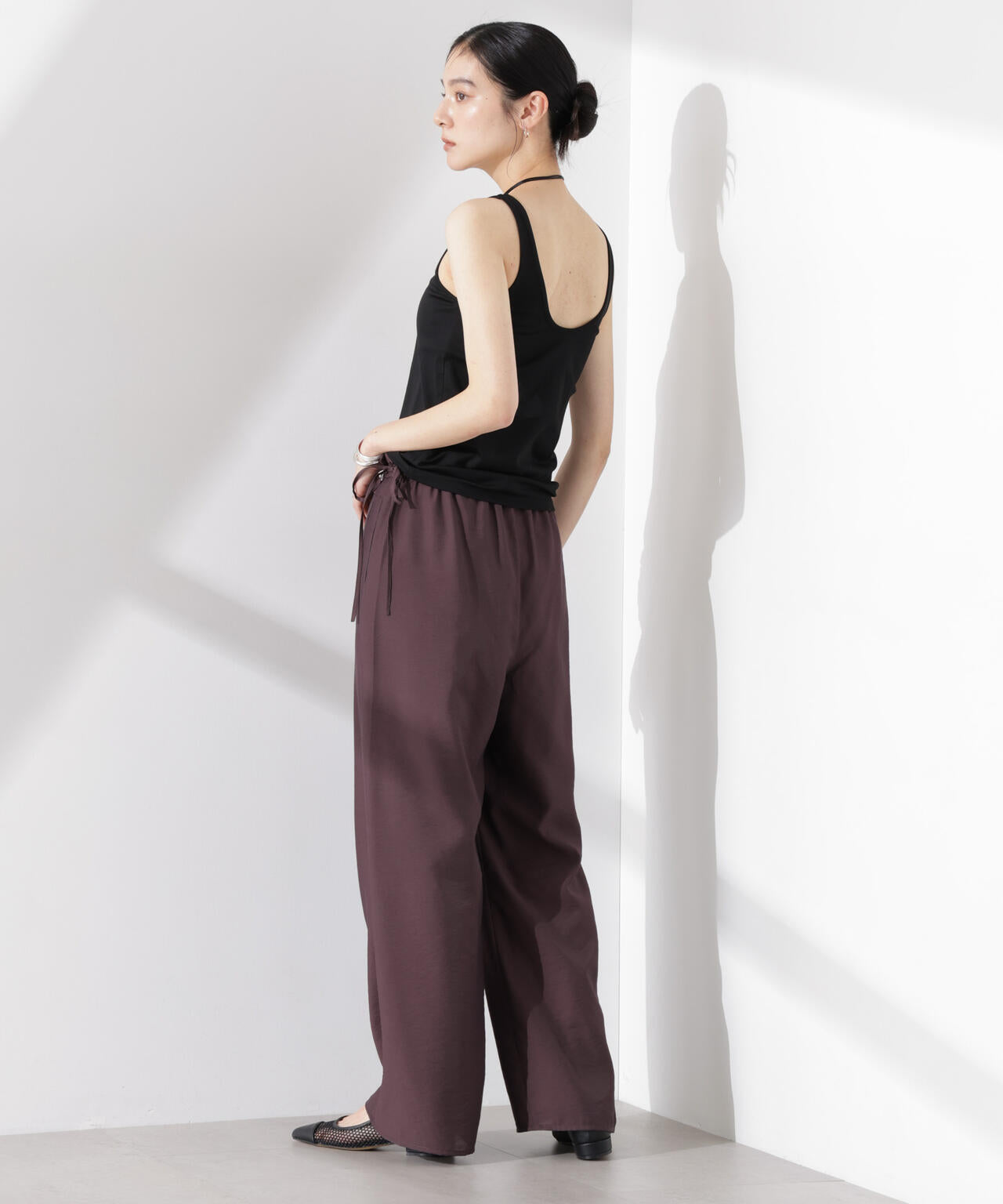 フリルワイドイージーパンツ(セットアップ可) 6695127314