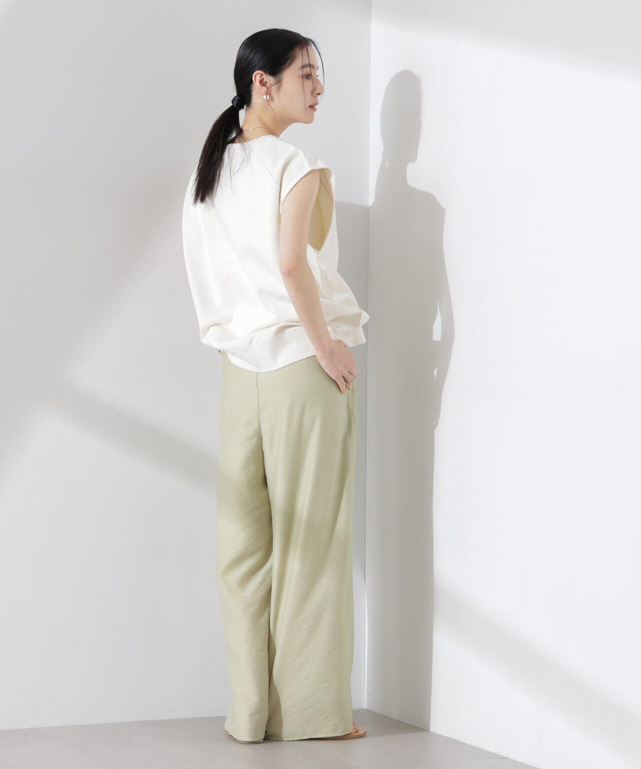 フリルワイドイージーパンツ(セットアップ可) 6695127314