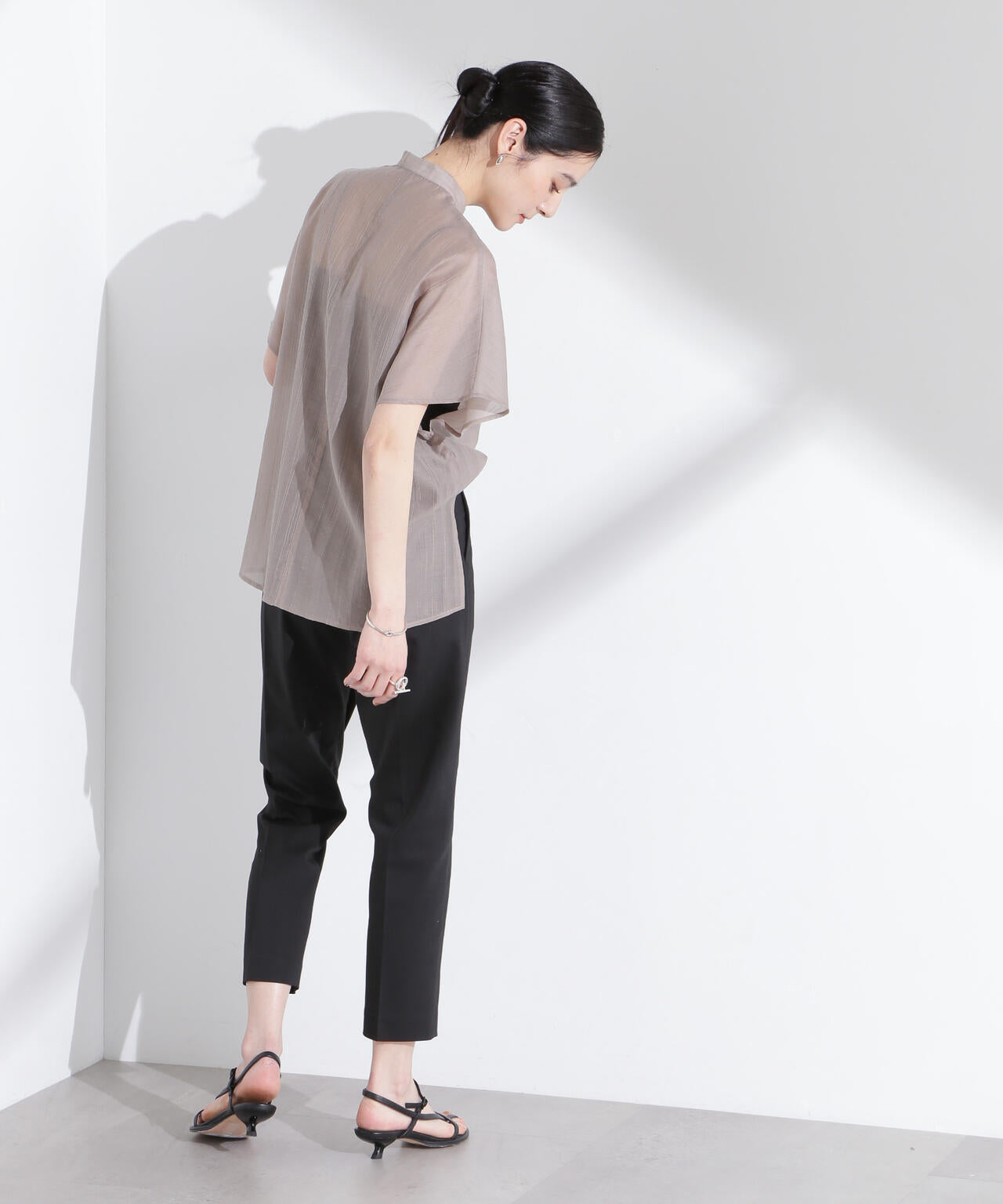 センタープレススリムパンツ 6695127315