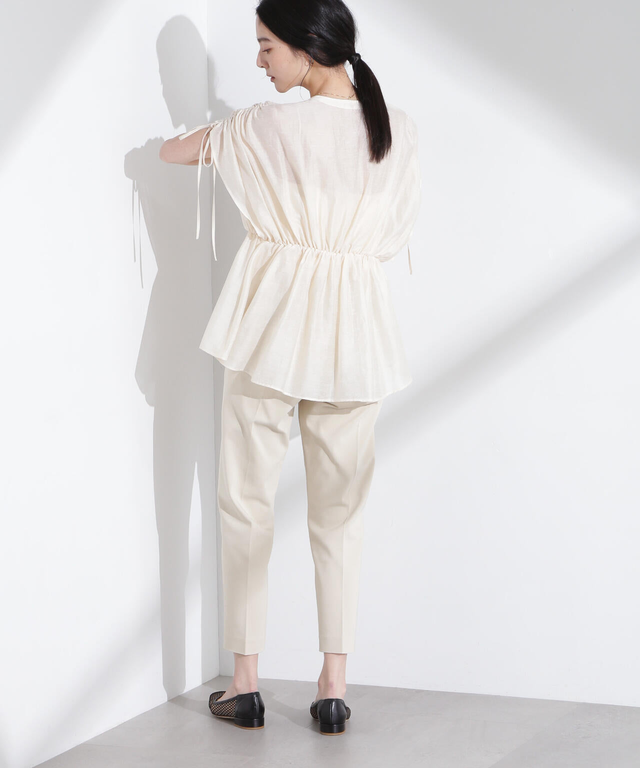 センタープレススリムパンツ 6695127315