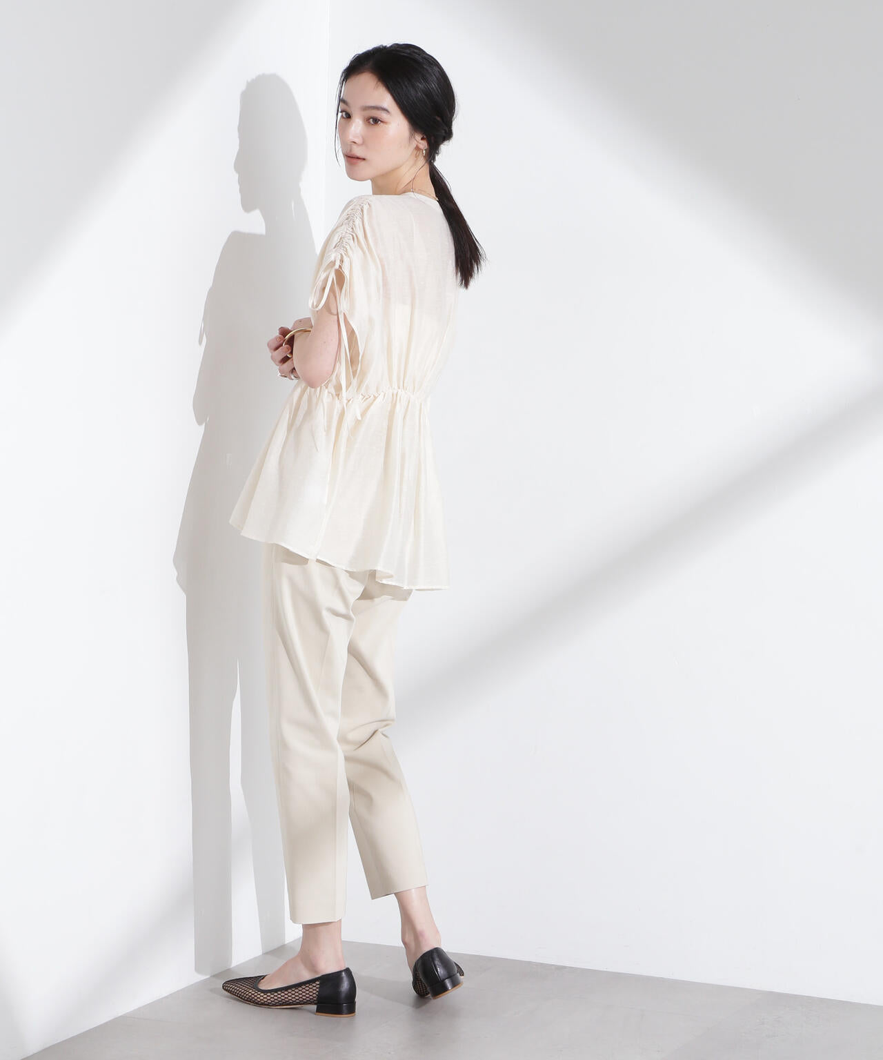 センタープレススリムパンツ 6695127315