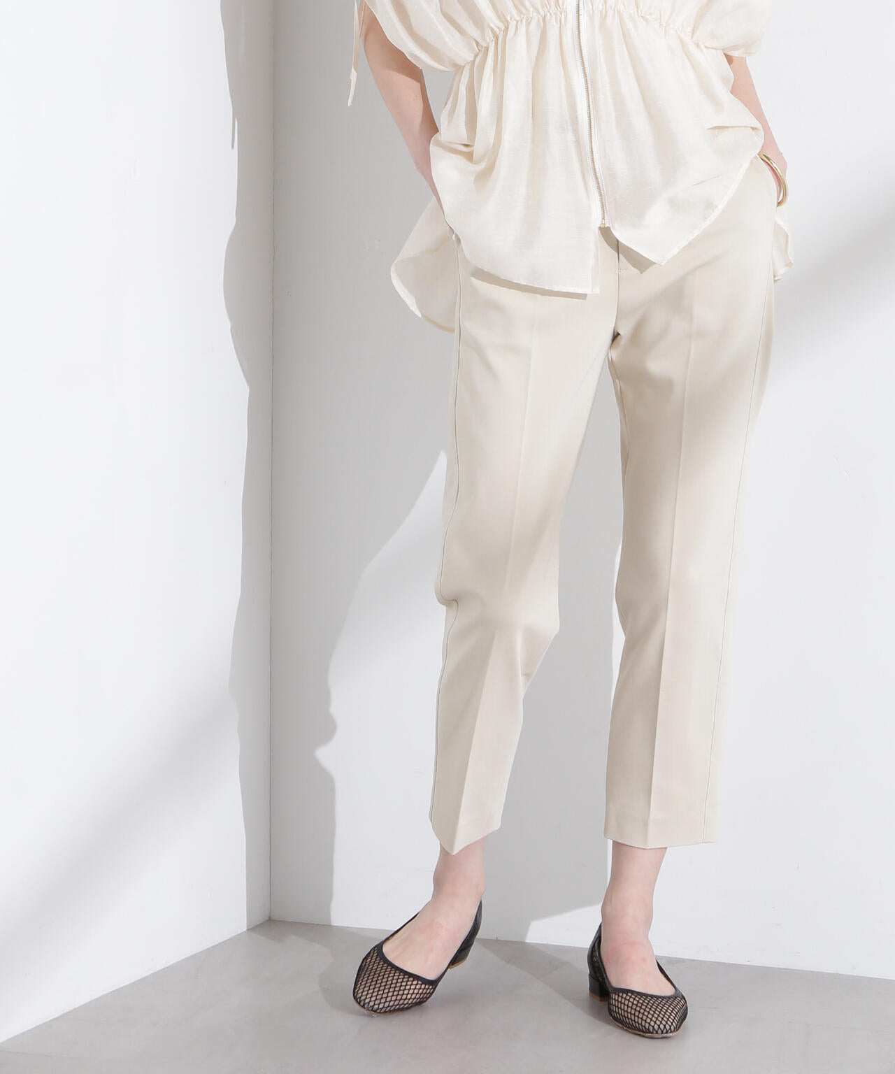 センタープレススリムパンツ 6695127315