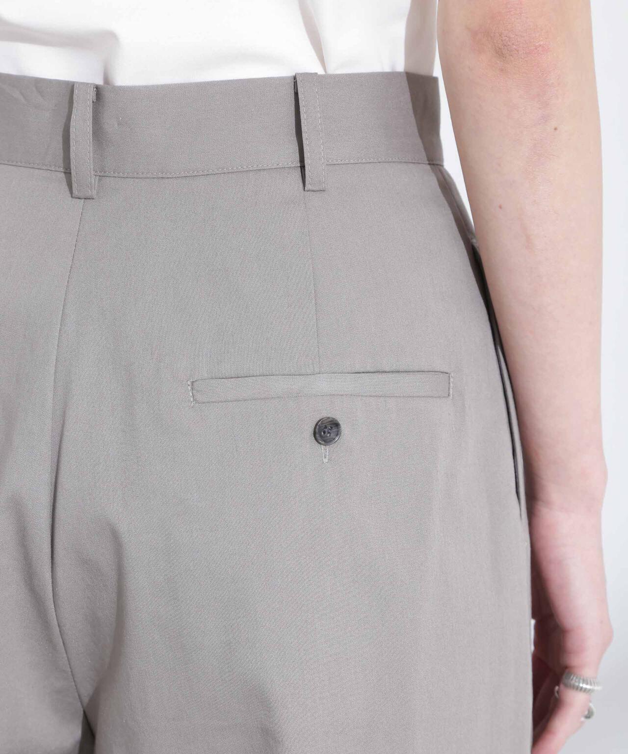 リネンストレッチタックコクーンパンツ 6695127318