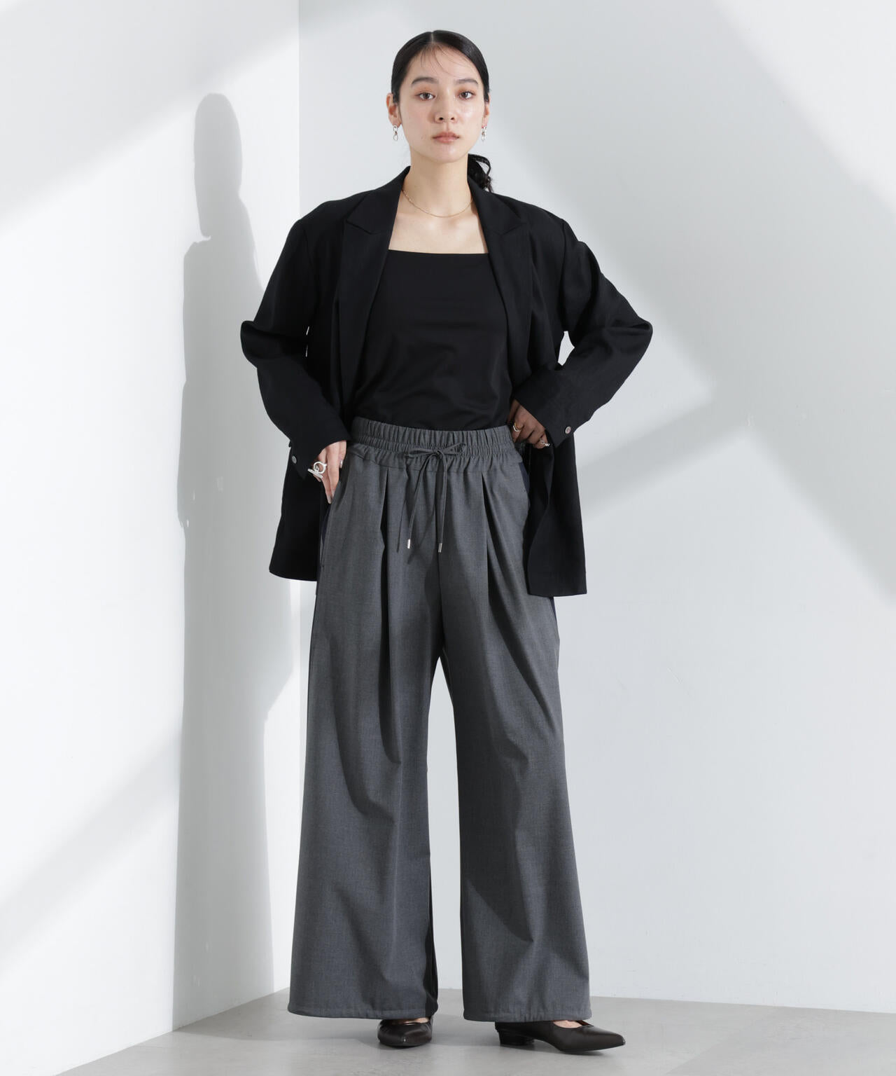 ラインイージーワイドパンツ 6695127323