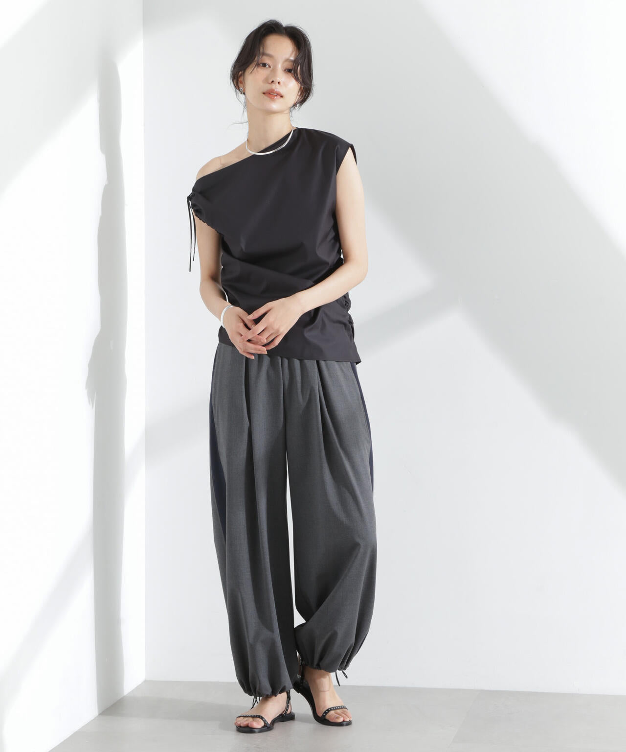 ラインイージーワイドパンツ 6695127323