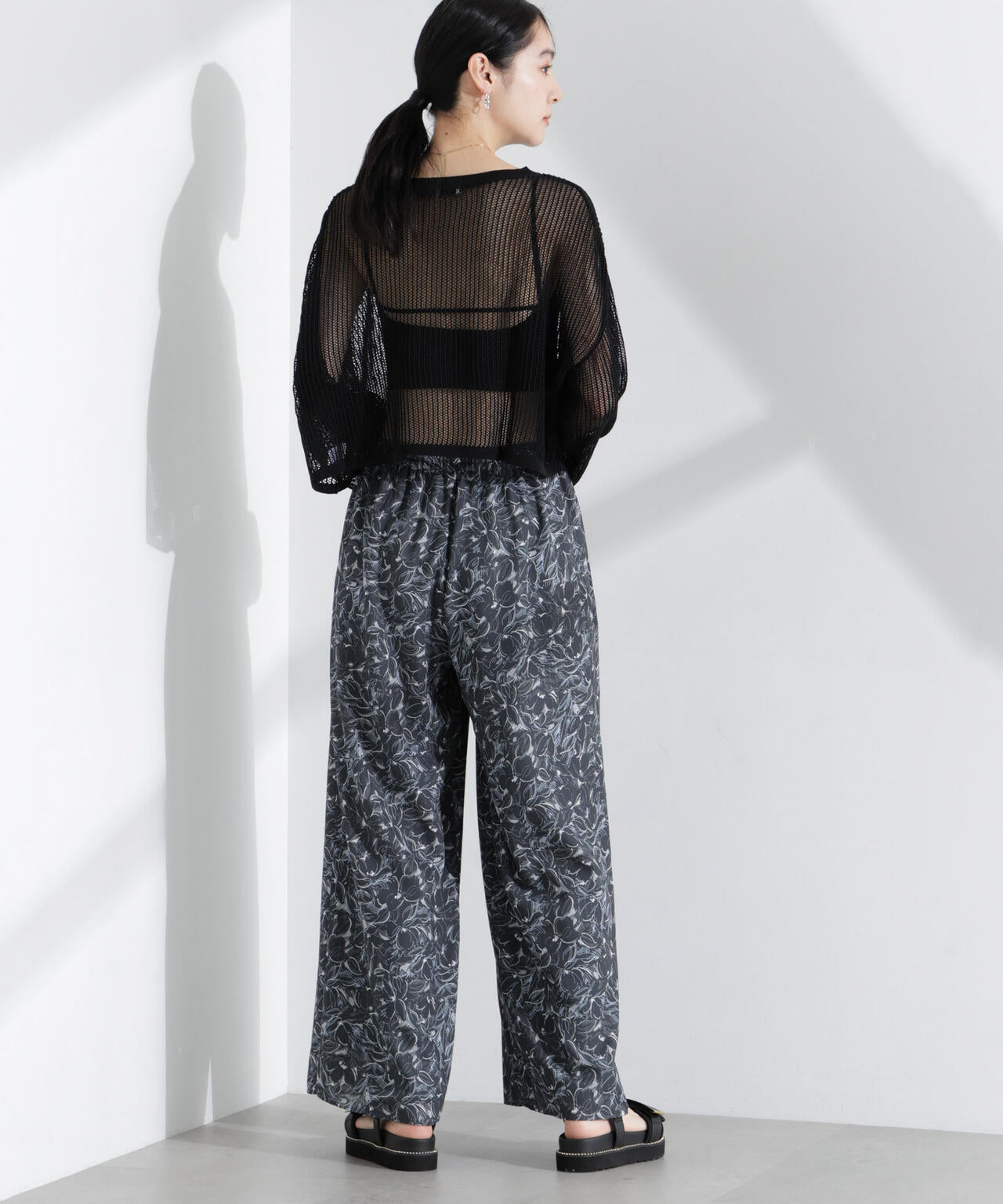 ロンシャンオールドコレクション フラワーワイドパンツ 6695127324