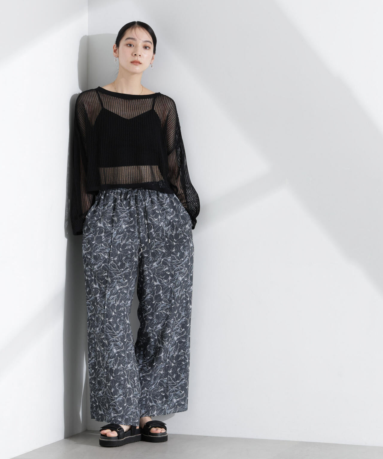 ロンシャンオールドコレクション フラワーワイドパンツ 6695127324