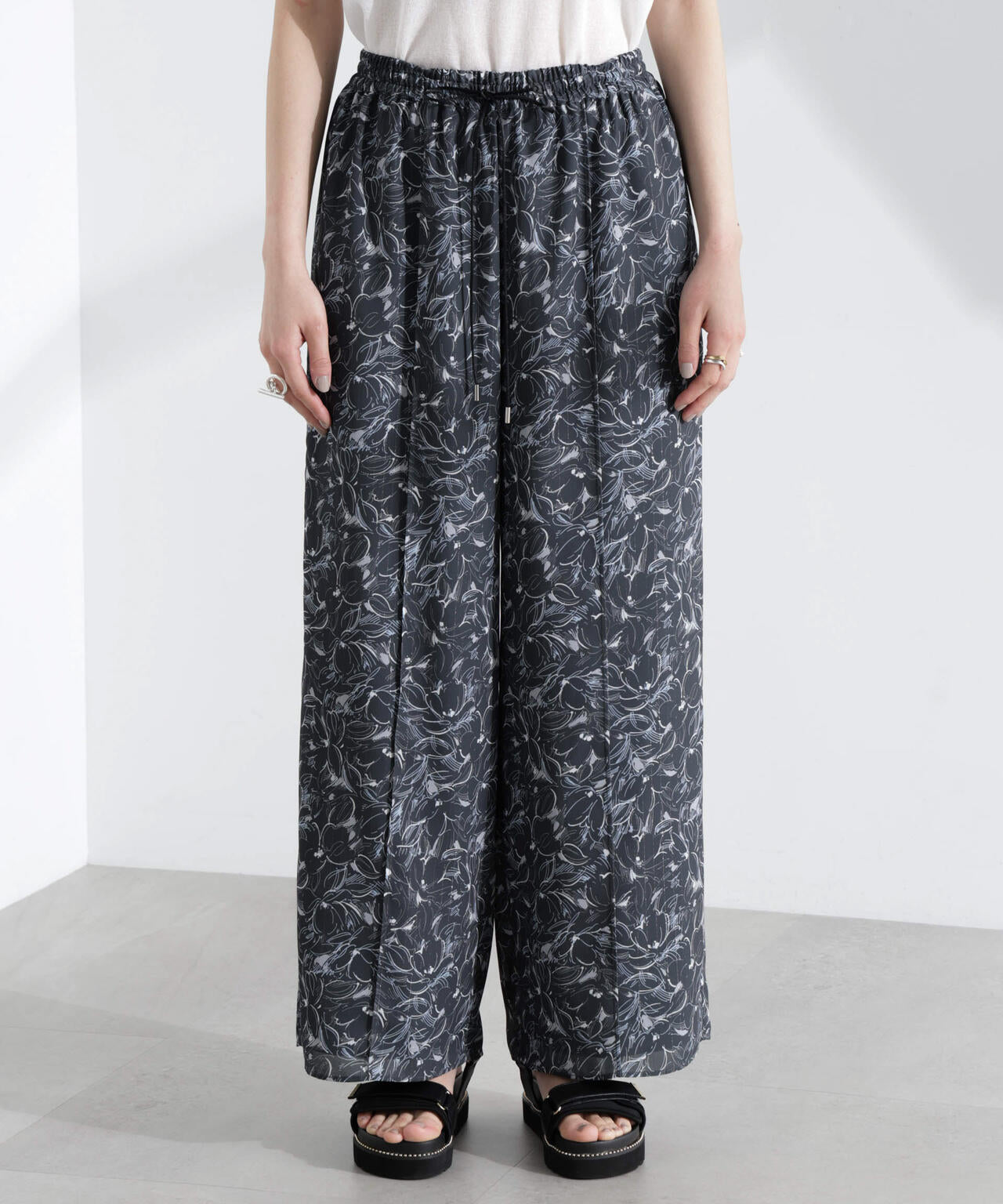 ロンシャンオールドコレクション フラワーワイドパンツ 6695127324