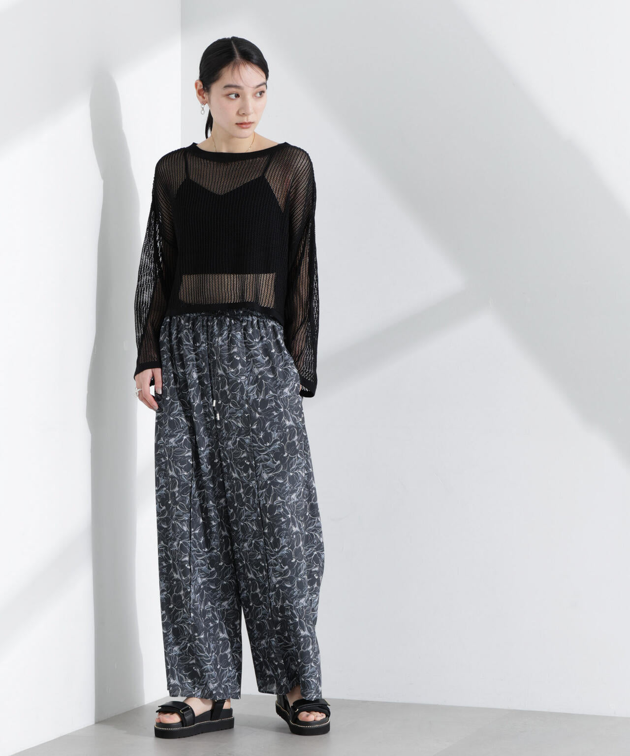 ロンシャンオールドコレクション フラワーワイドパンツ 6695127324