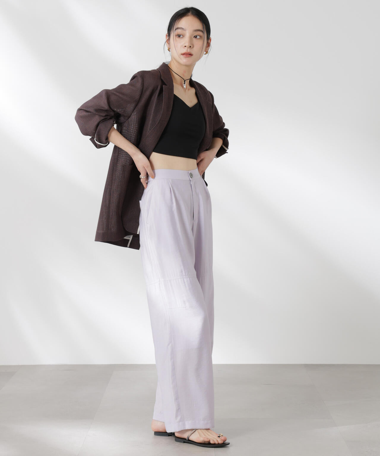 リラックスワイドパンツ 6695127326