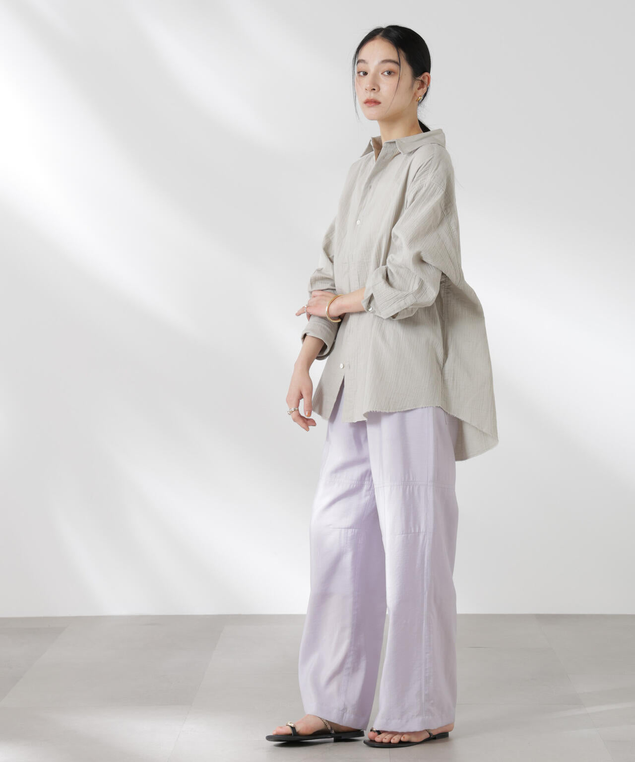 リラックスワイドパンツ 6695127326