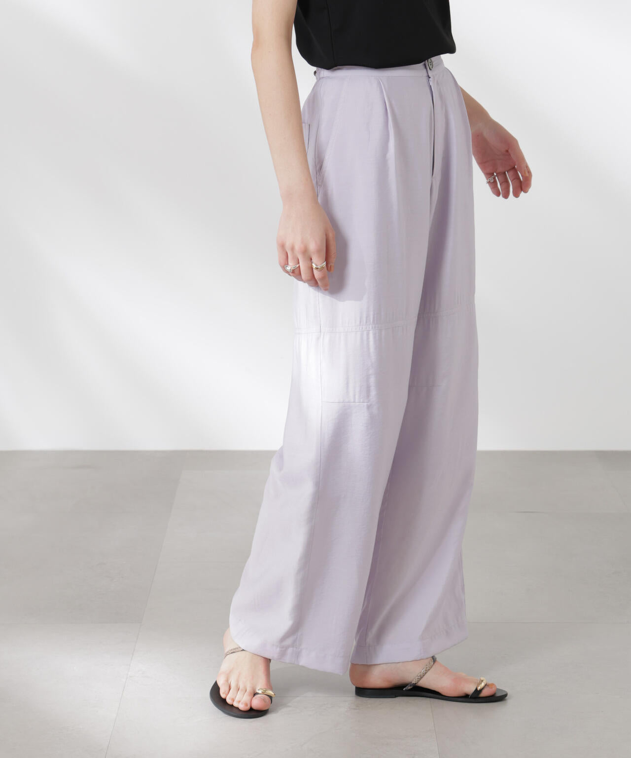 リラックスワイドパンツ 6695127326