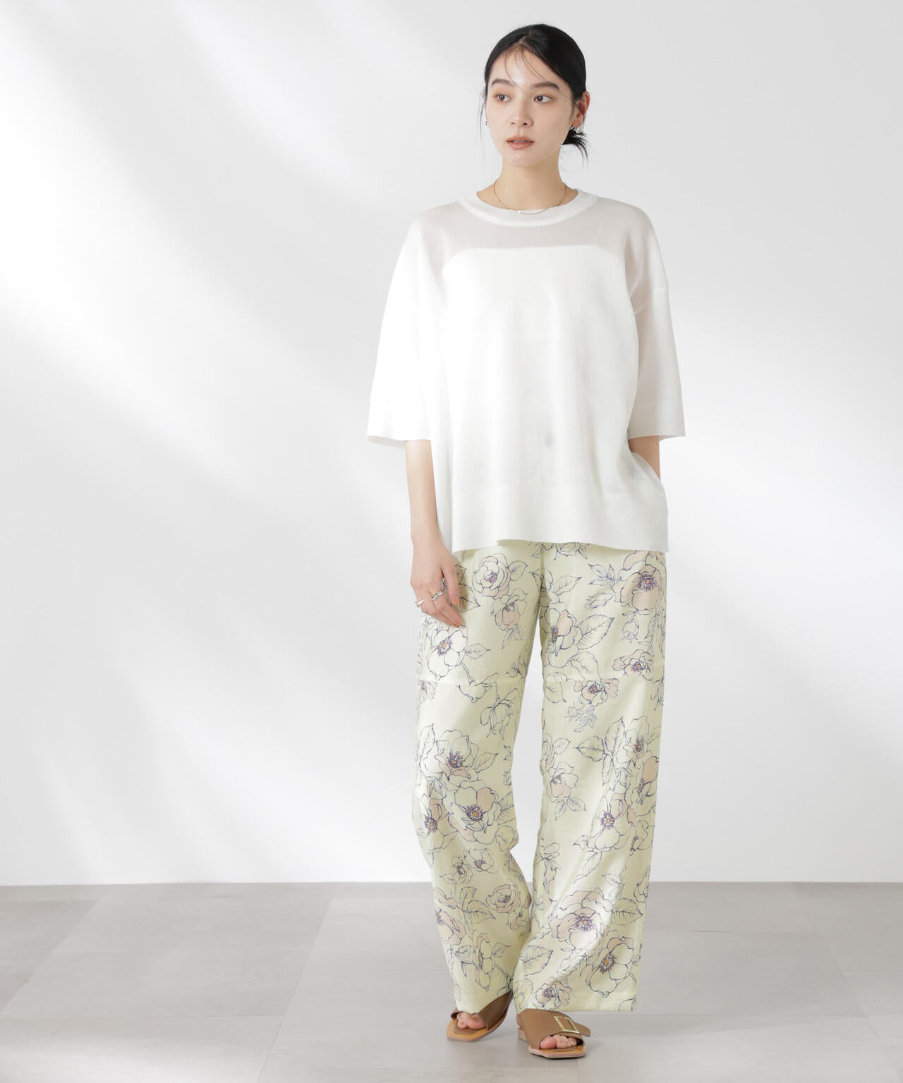 リラックスワイドパンツ 6695127326