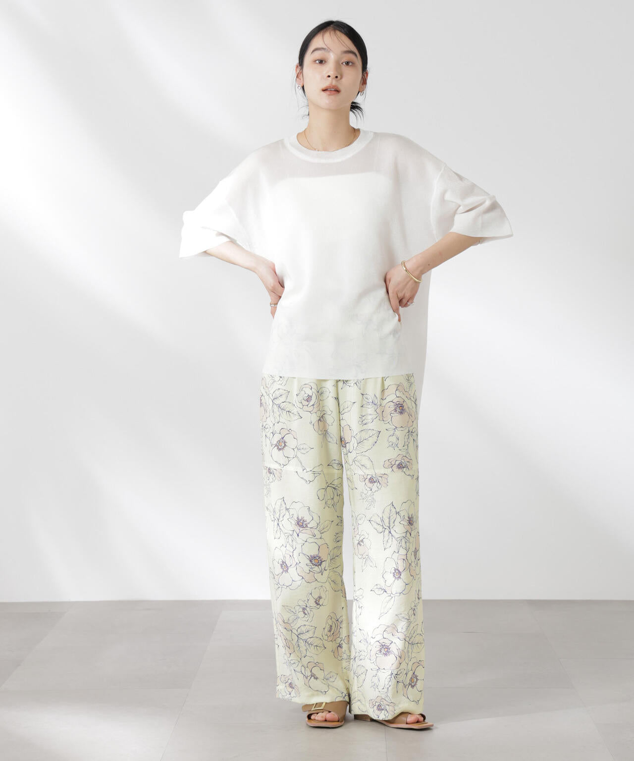 リラックスワイドパンツ 6695127326