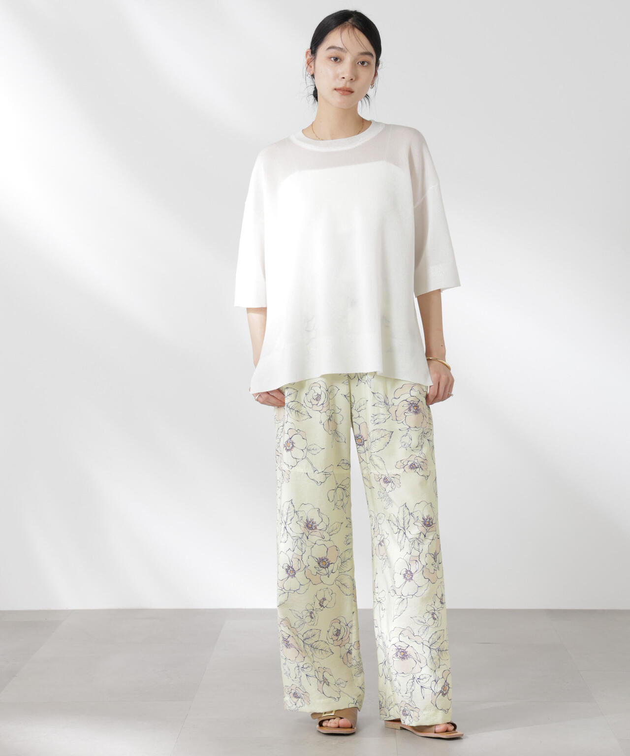 リラックスワイドパンツ 6695127326