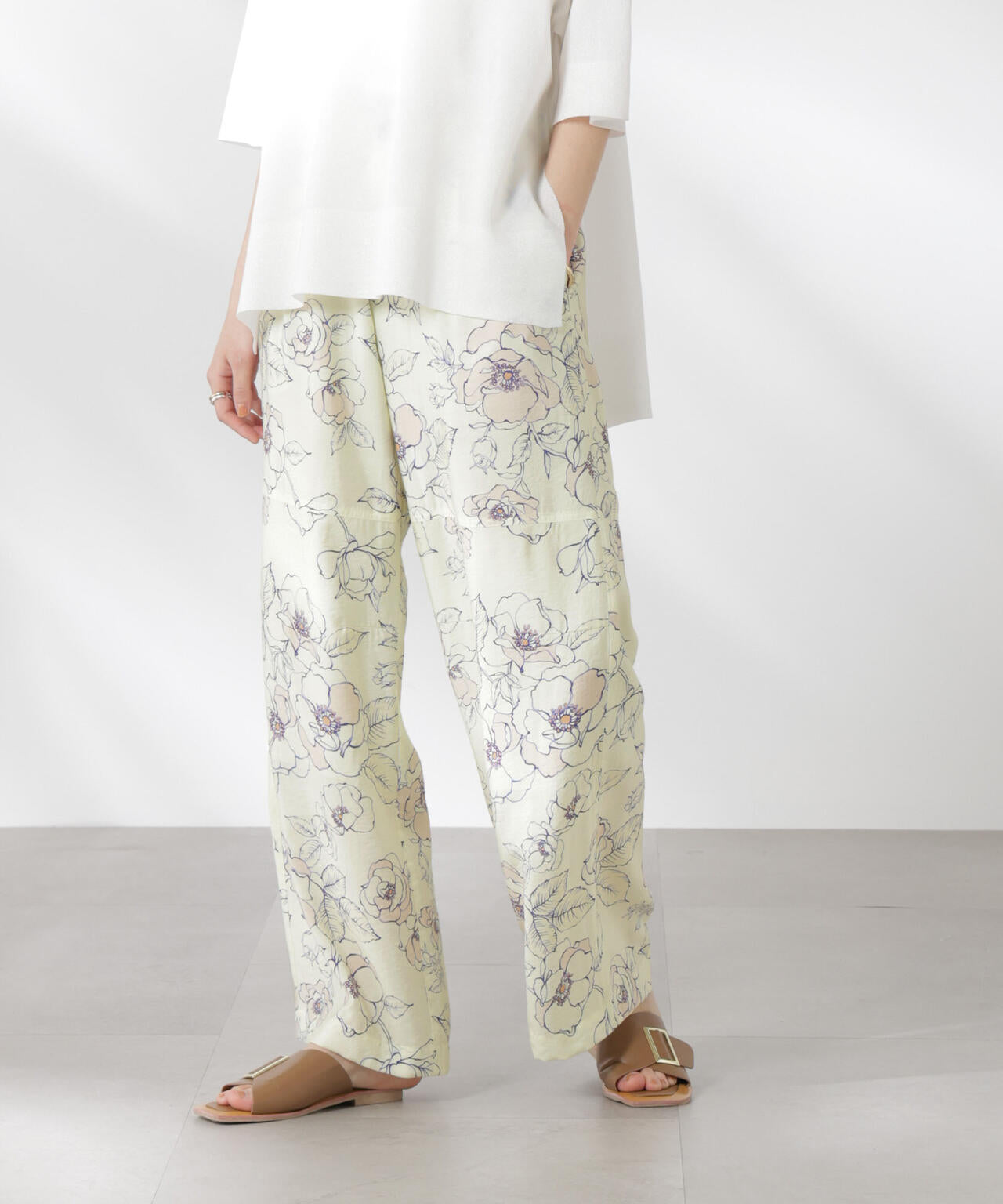 リラックスワイドパンツ 6695127326