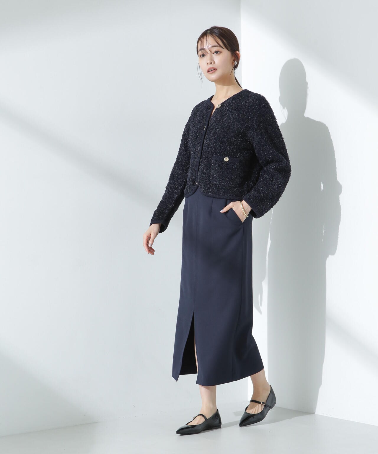 デイリーファンクション サイドタブタイトスカート(セットアップ可) 6695130300