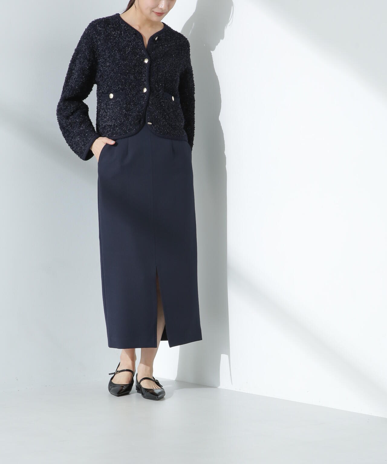 デイリーファンクション サイドタブタイトスカート(セットアップ可) 6695130300