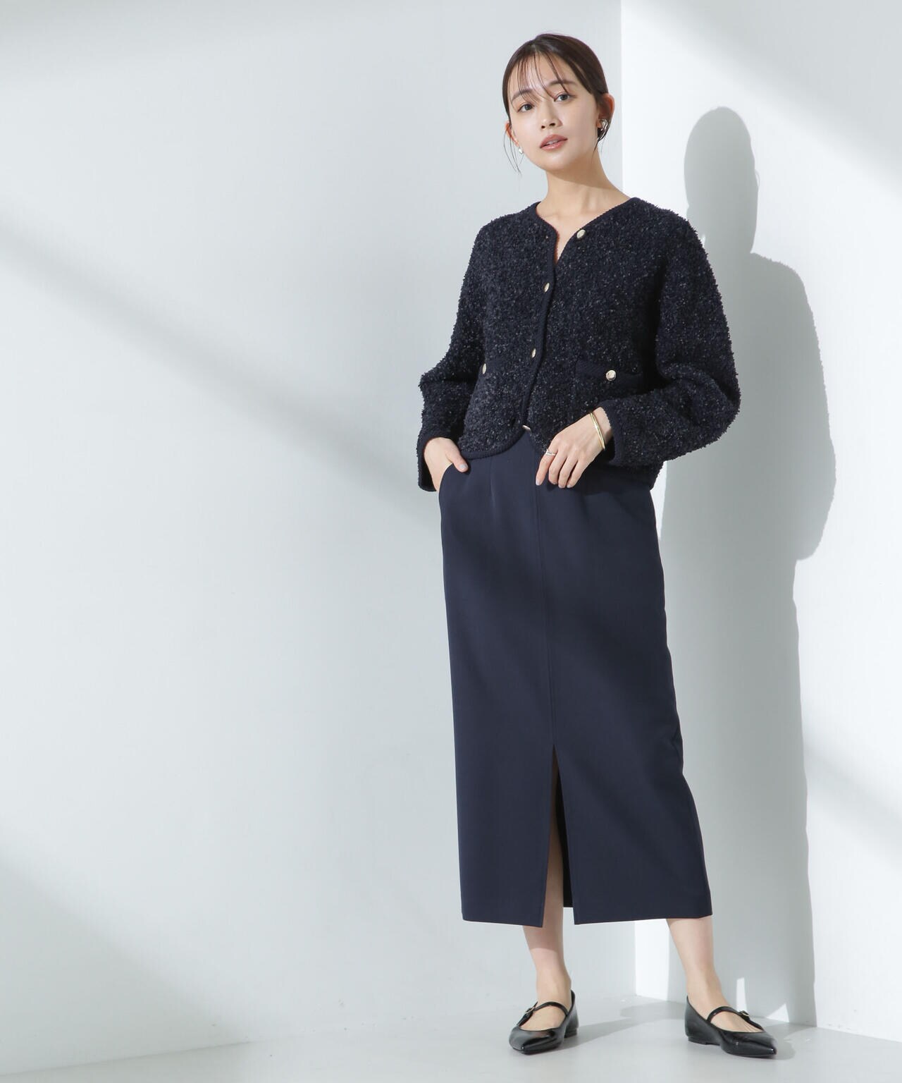 デイリーファンクション サイドタブタイトスカート(セットアップ可) 6695130300