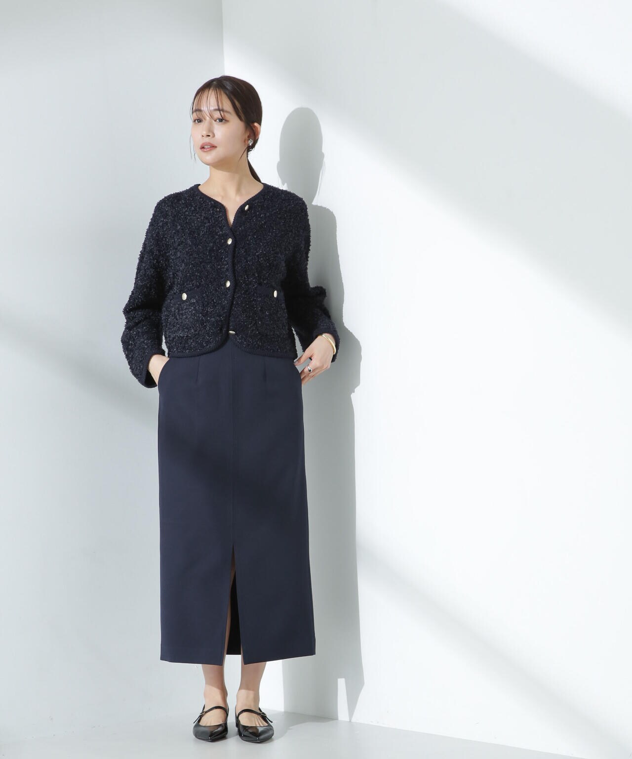 デイリーファンクション サイドタブタイトスカート(セットアップ可) 6695130300