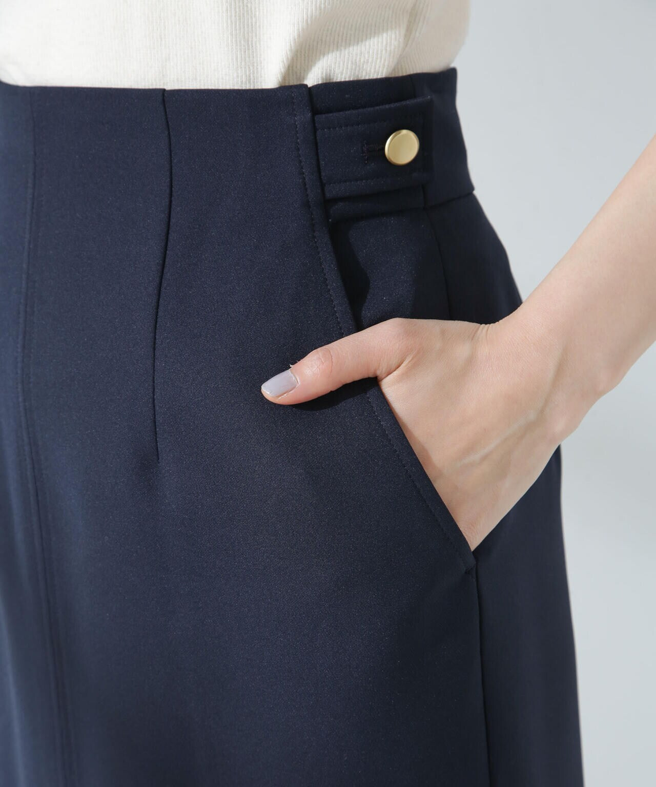 デイリーファンクション サイドタブタイトスカート(セットアップ可) 6695130300