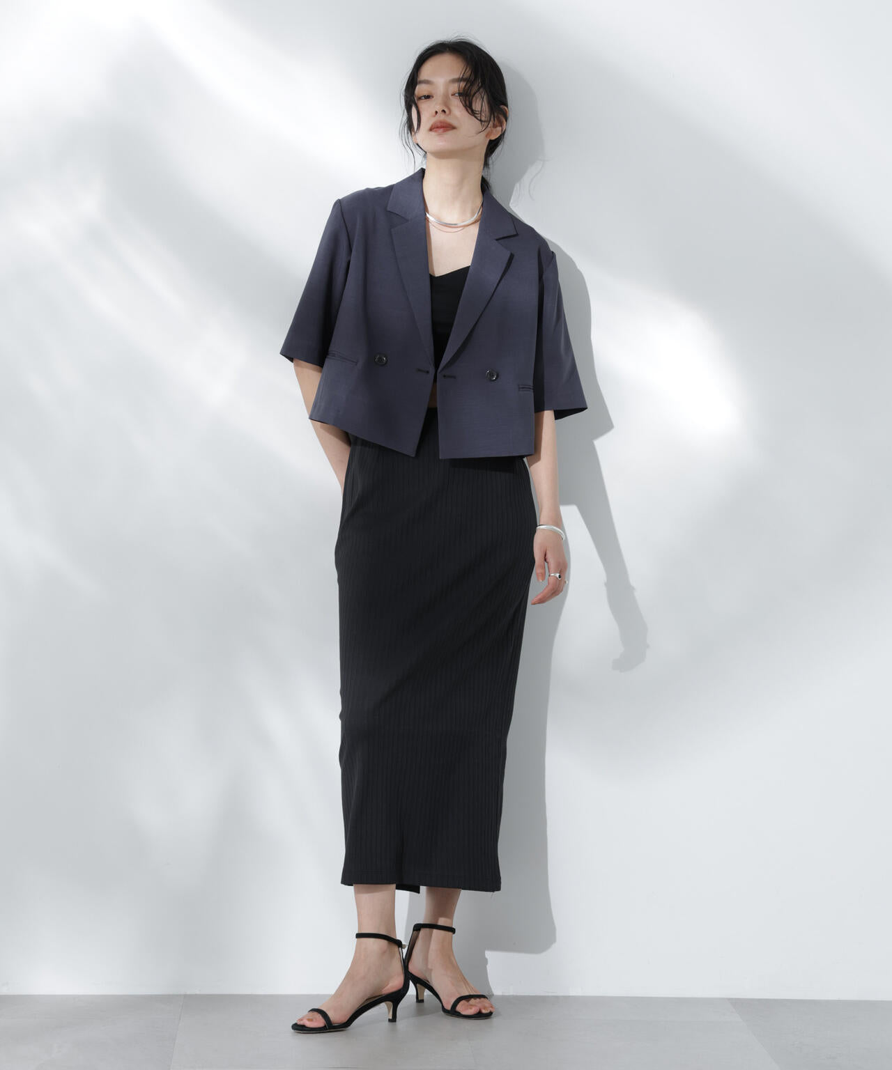 Anti Soaked(R) 汗染み防止リブタイトスカート(セットアップ可) 6695130302