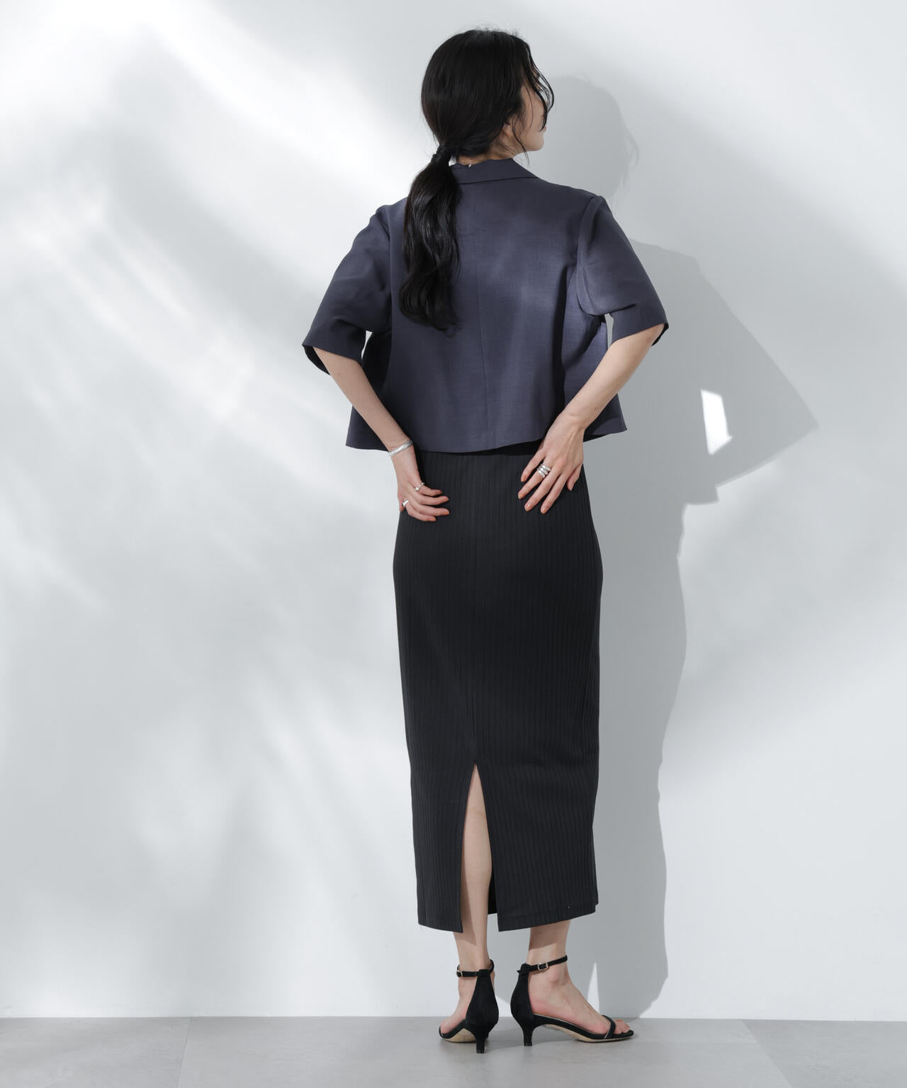 Anti Soaked(R) 汗染み防止リブタイトスカート(セットアップ可) 6695130302