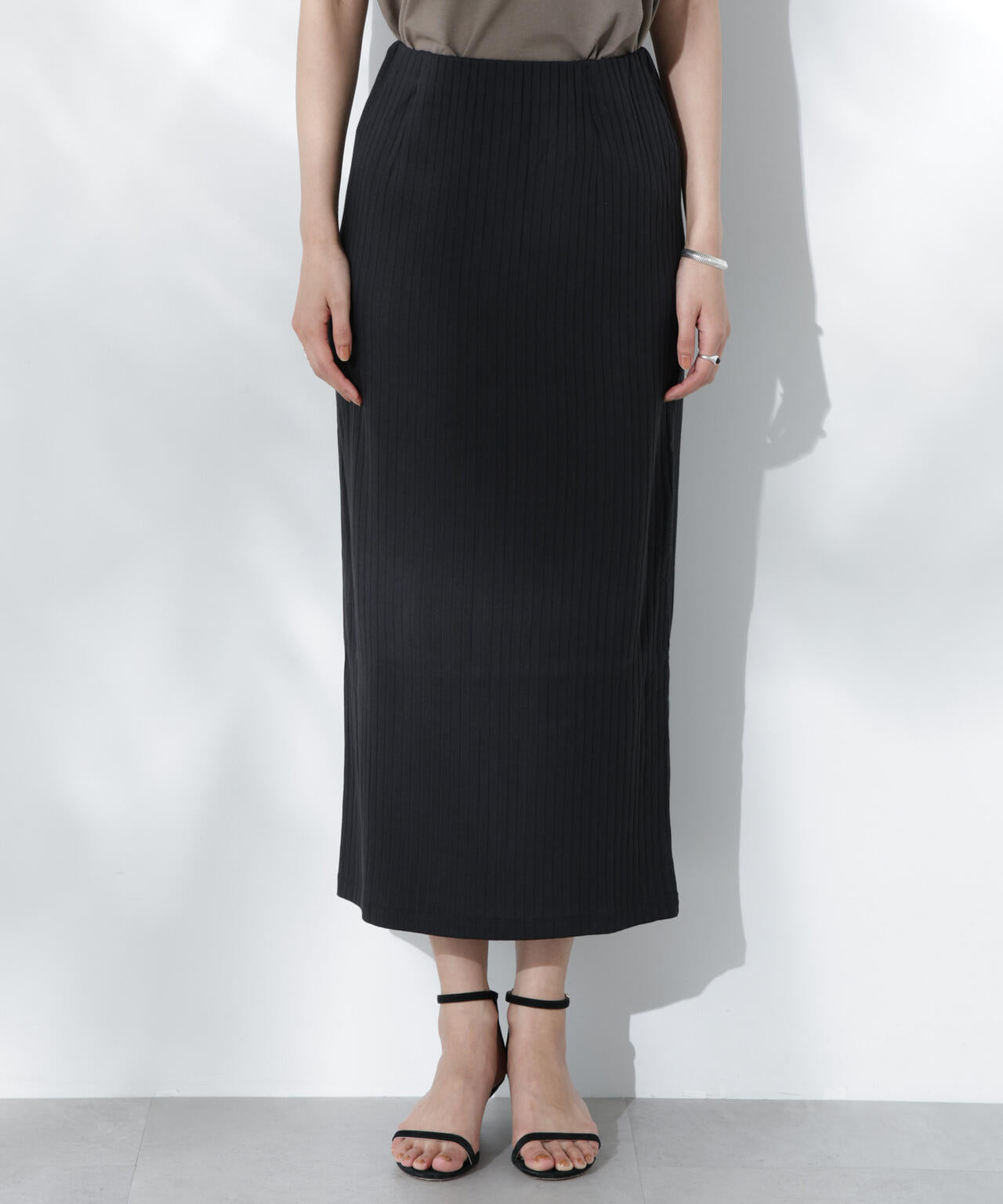 Anti Soaked(R) 汗染み防止リブタイトスカート(セットアップ可) 6695130302