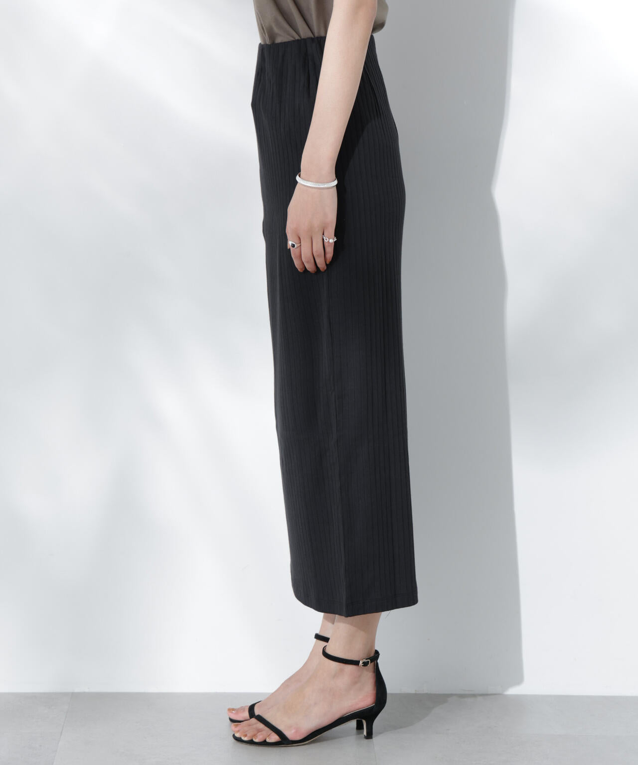 Anti Soaked(R) 汗染み防止リブタイトスカート(セットアップ可) 6695130302