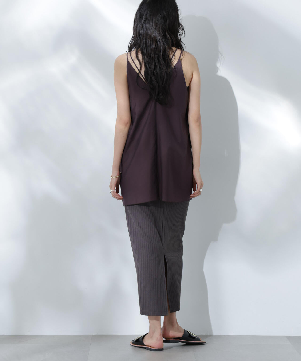 Anti Soaked(R) 汗染み防止リブタイトスカート(セットアップ可) 6695130302