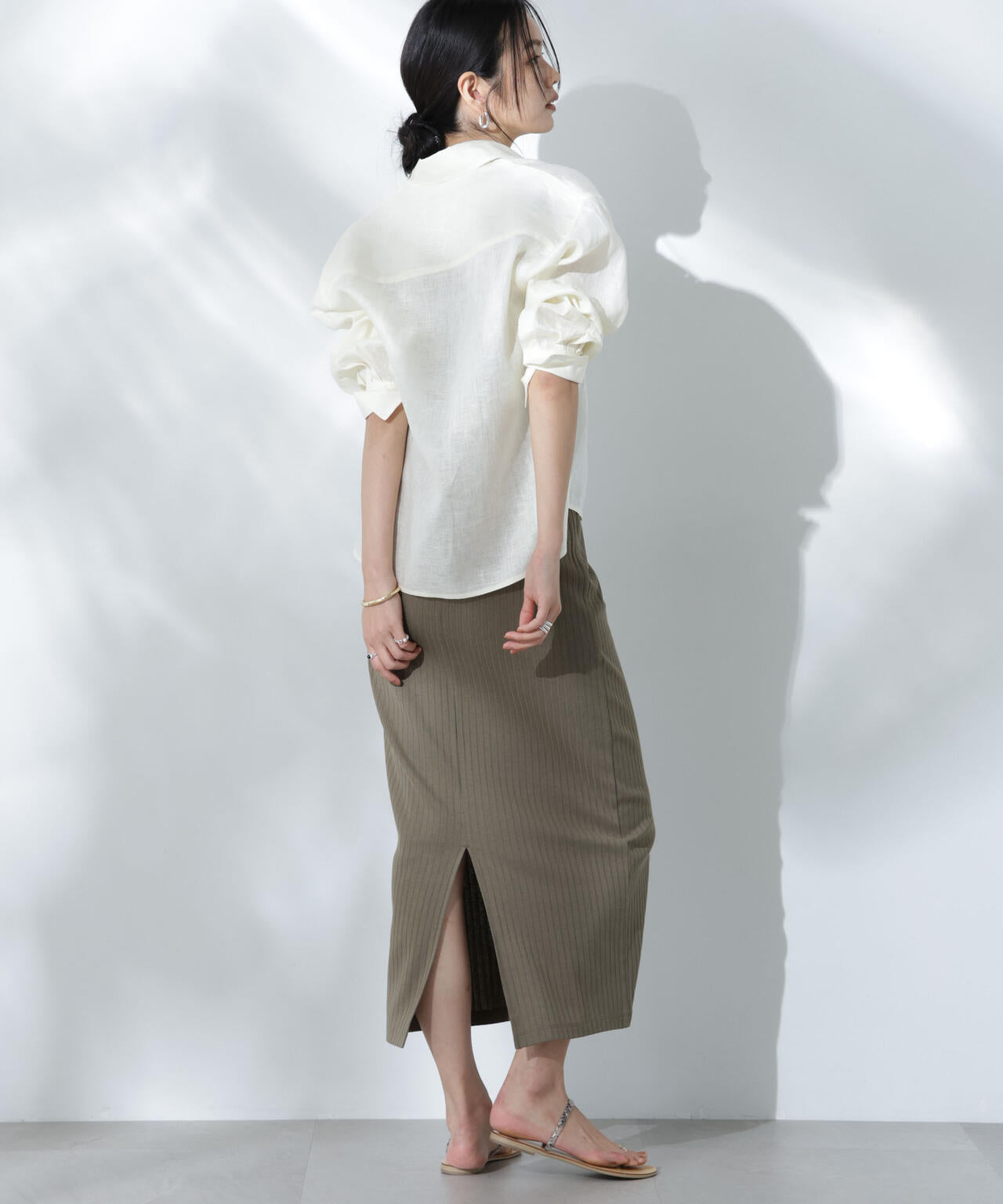 Anti Soaked(R) 汗染み防止リブタイトスカート(セットアップ可) 6695130302