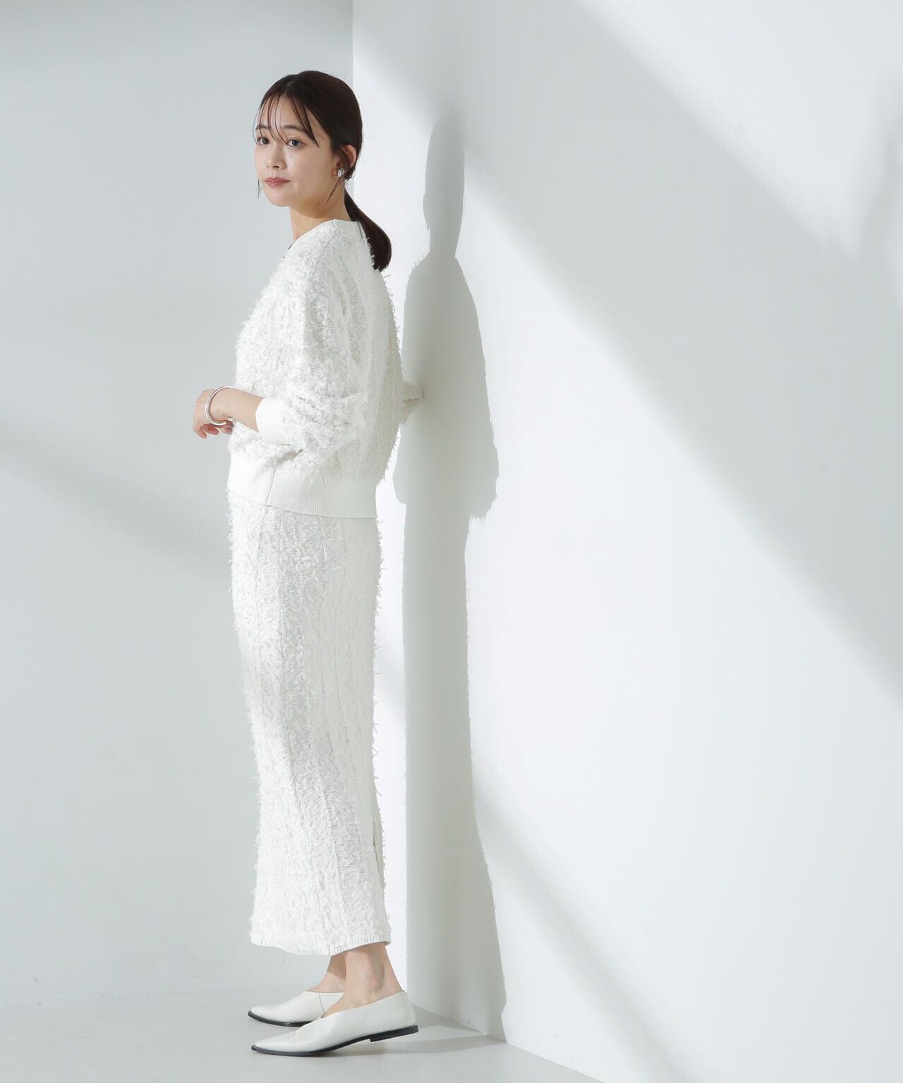 チュールモールニットスカート(セットアップ可) 6695130303