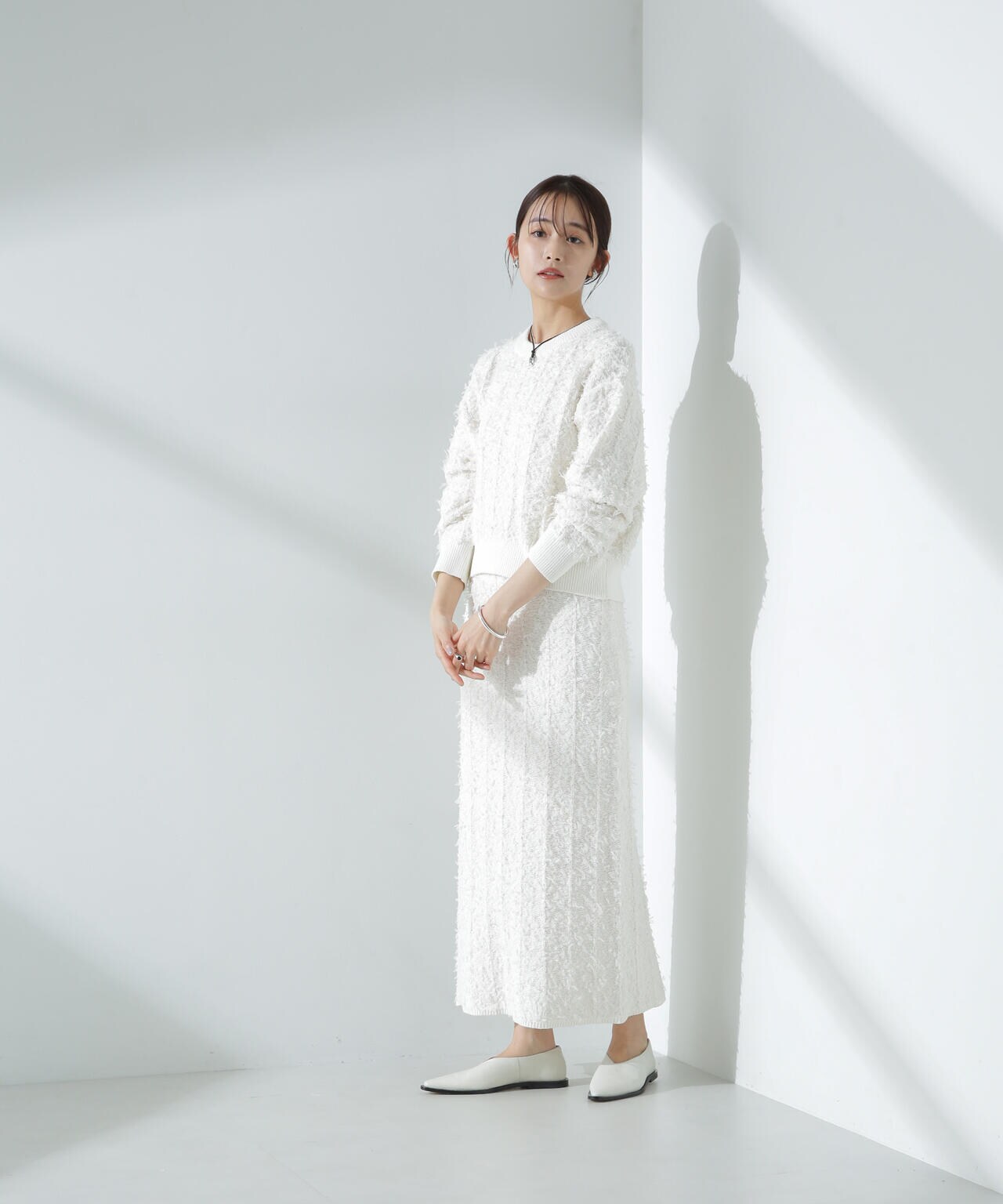 チュールモールニットスカート(セットアップ可) 6695130303