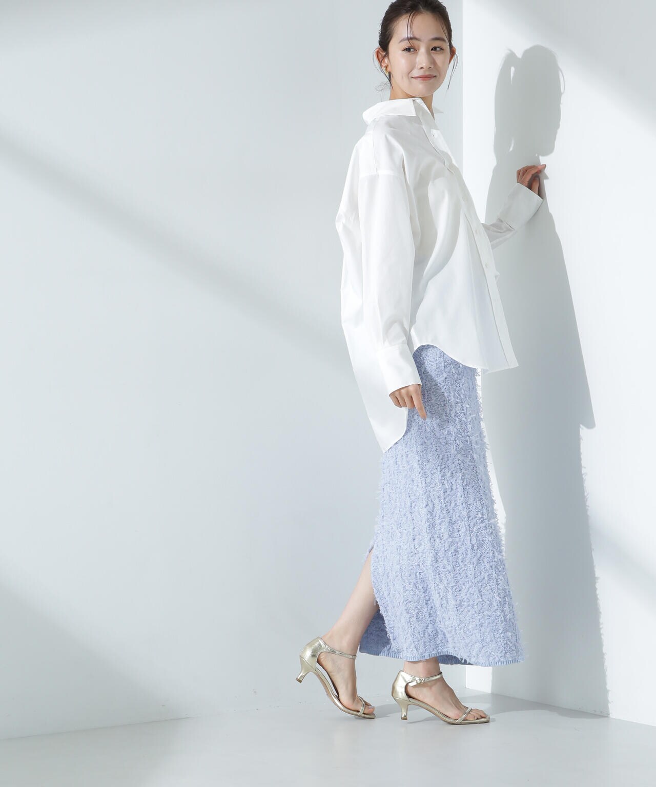 チュールモールニットスカート(セットアップ可) 6695130303