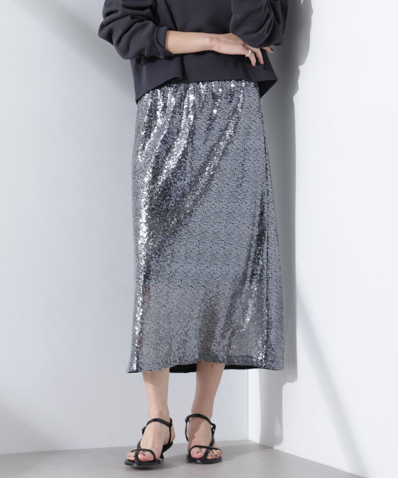 スパンコールスカート 6695130305