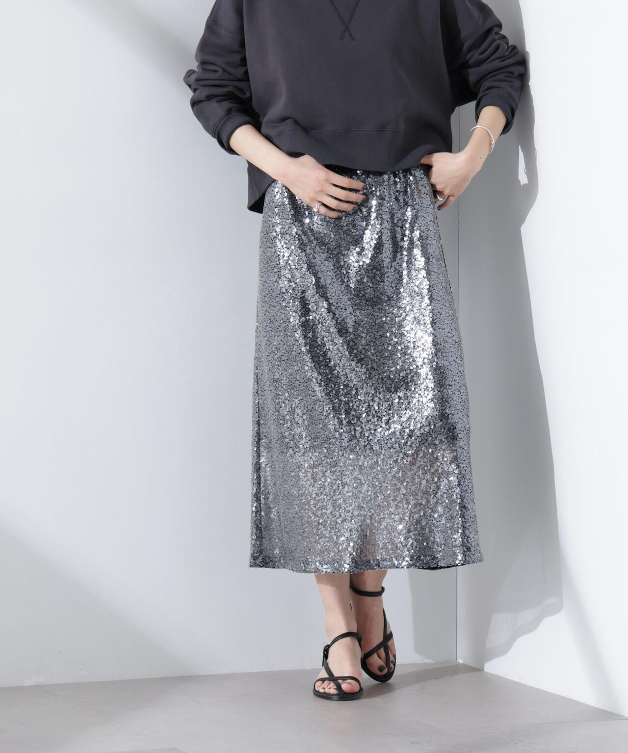 スパンコールスカート 6695130305